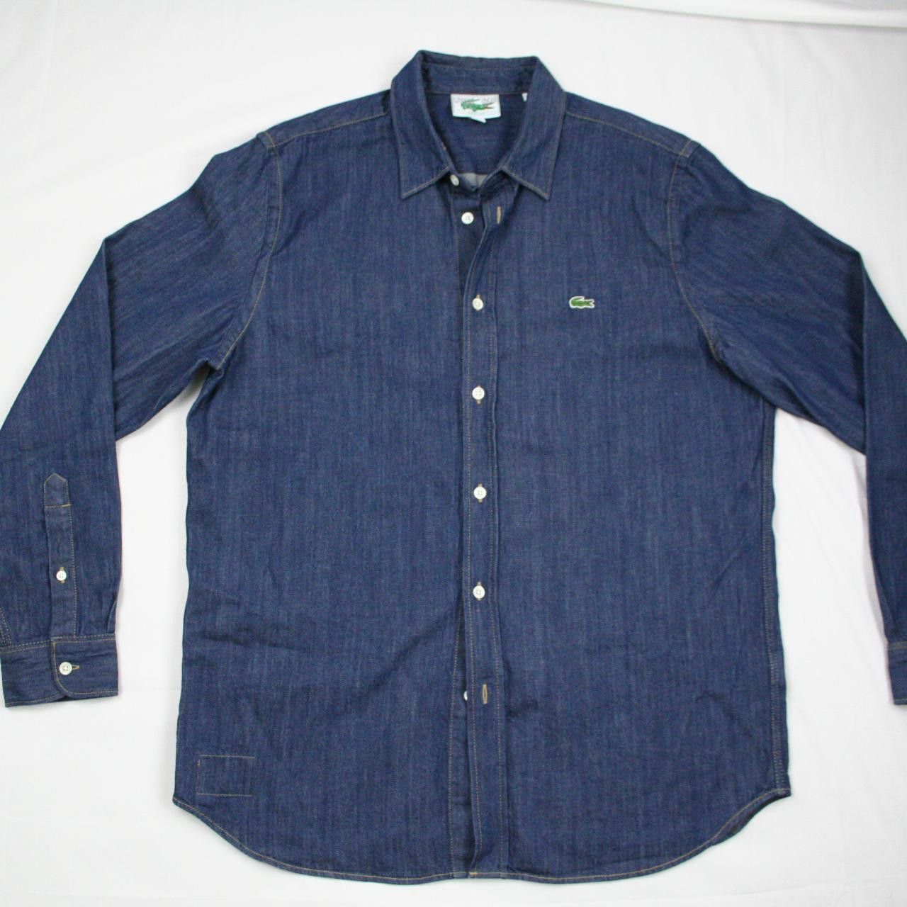 Lacoste Men's Lacoste Regular Fit Denim Cotton Shirt Sz L Size US L / EU 52-54 / 3 - 1 Thumbnail