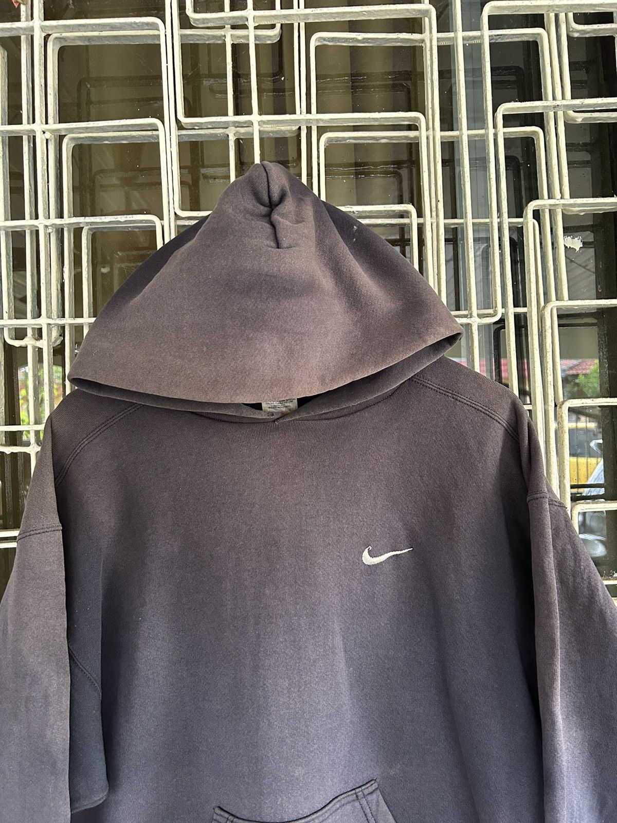 Nike × Vintage 💥 RARE 90s SUN FADED NIKE PULL OVER HOODIE Size US L / EU 52-54 / 3 - 5 Thumbnail