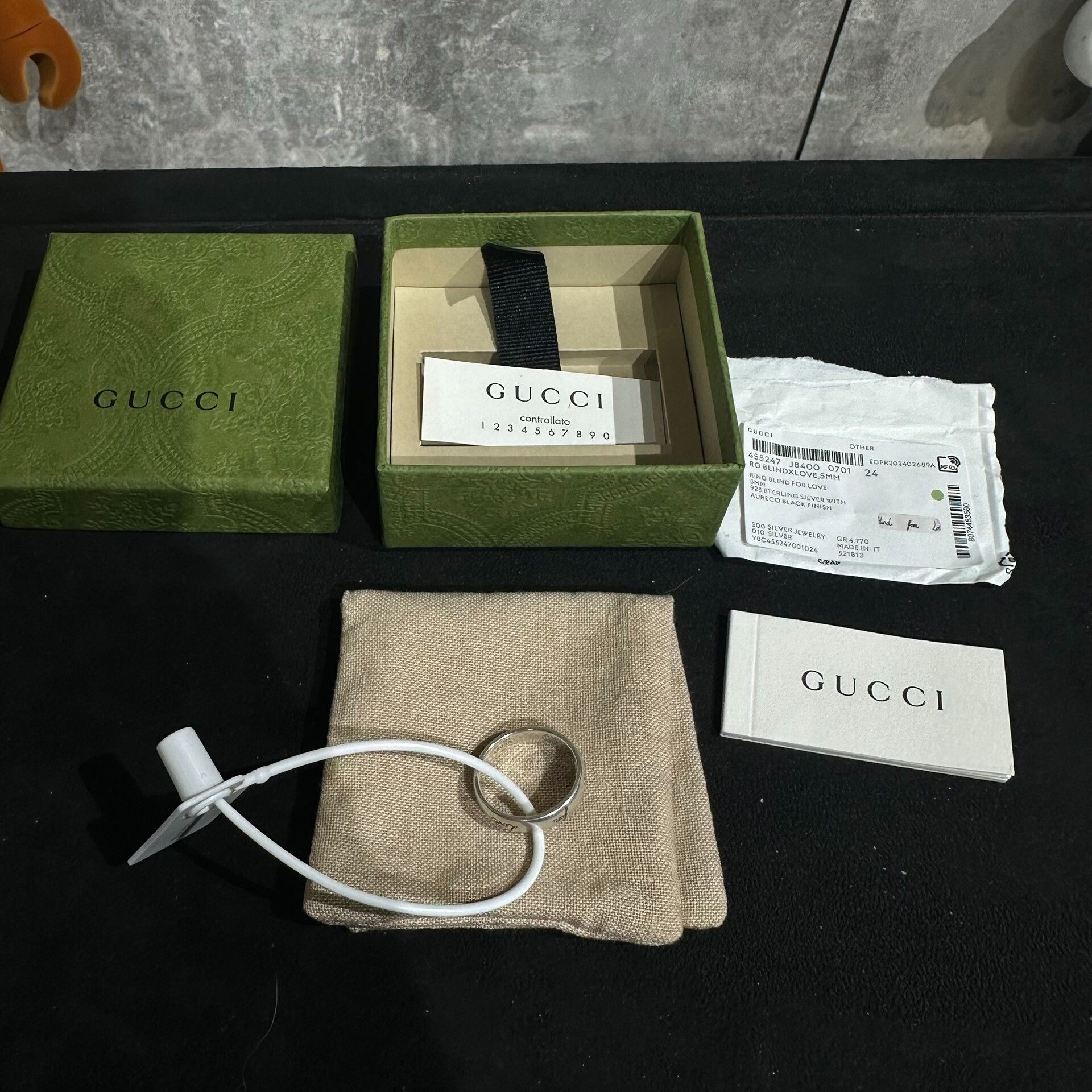 Gucci Gucci Silver Ring OS Women Size ONE SIZE - 1 Thumbnail