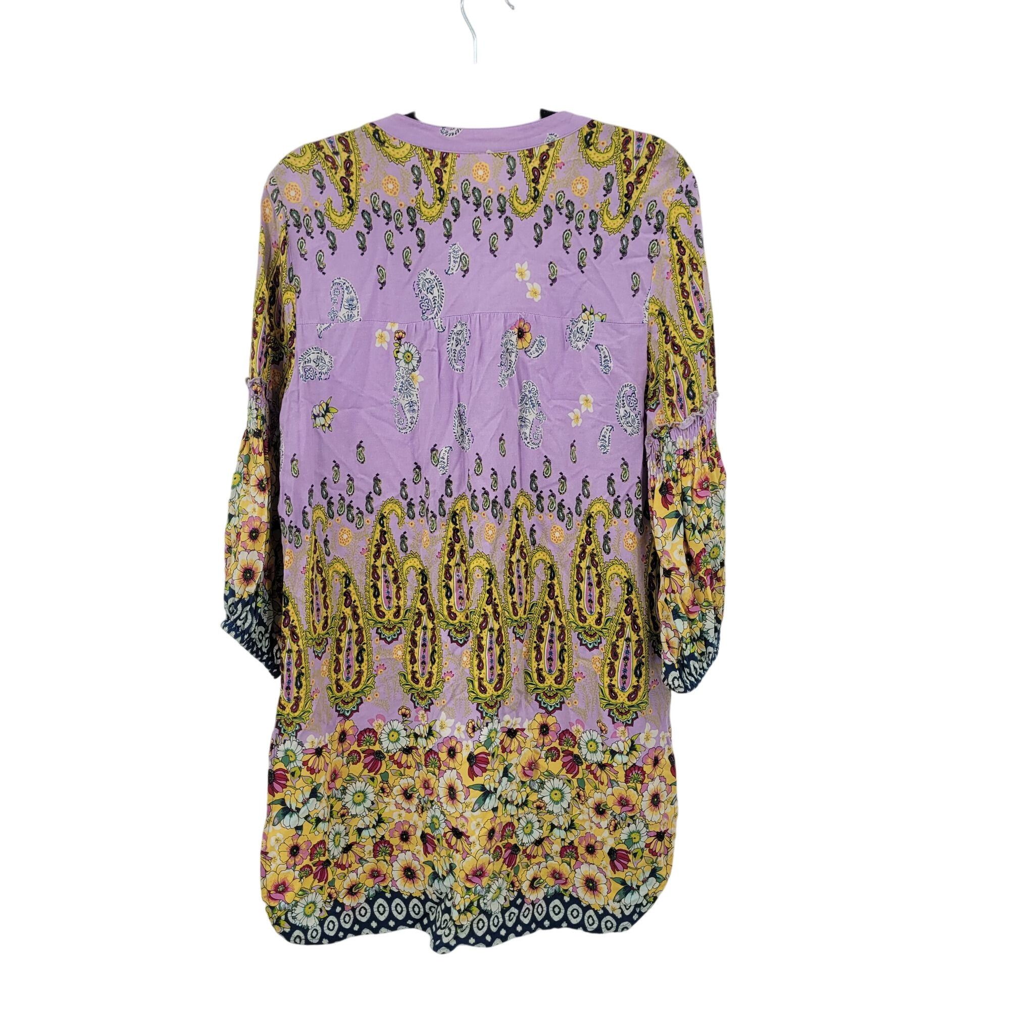 Anthropologie Anthropologie Fig & Flower Lavender Multicolor Boho Peasant Size L / US 10 / IT 46 - 13 Thumbnail