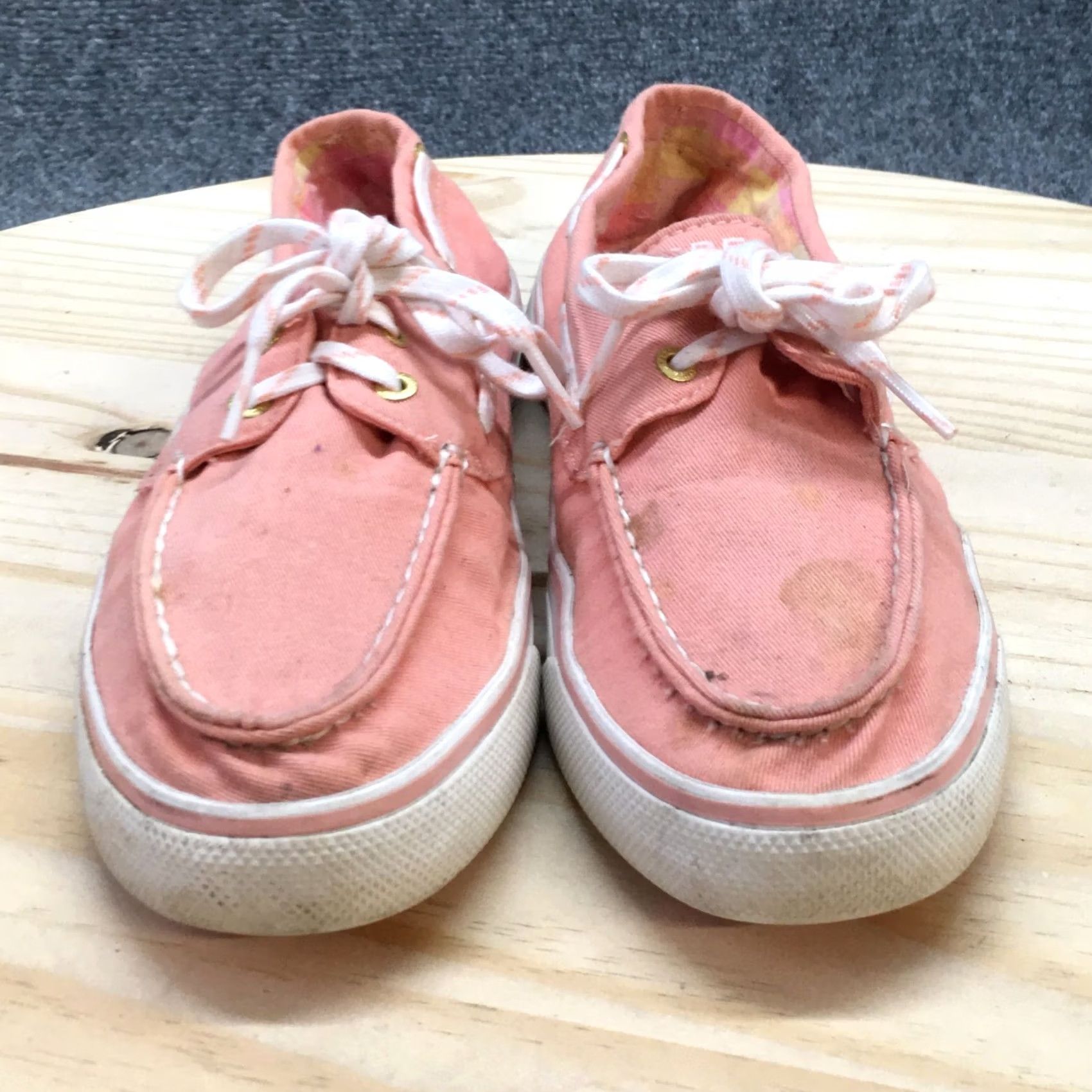 Sperry Sperry Shoes Womens 9.5 M Top Sider Two Eye Moc Boat Pink Fabric Casual Flats - Sperry - Flat - Women - Pink - 9.5M Size L / US 10 / IT 46 - 6 Thumbnail