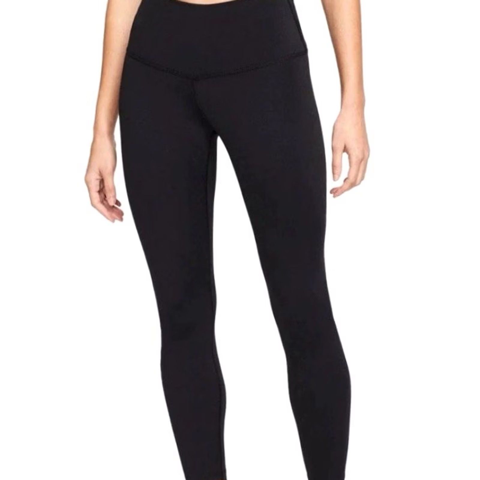 Nike Nike Womens Yoga Pants DM7023-010 Black 7/8 High Rise Tight Fit Leggings Size L Size 36" / US 14 / IT 50 - 2 Thumbnail