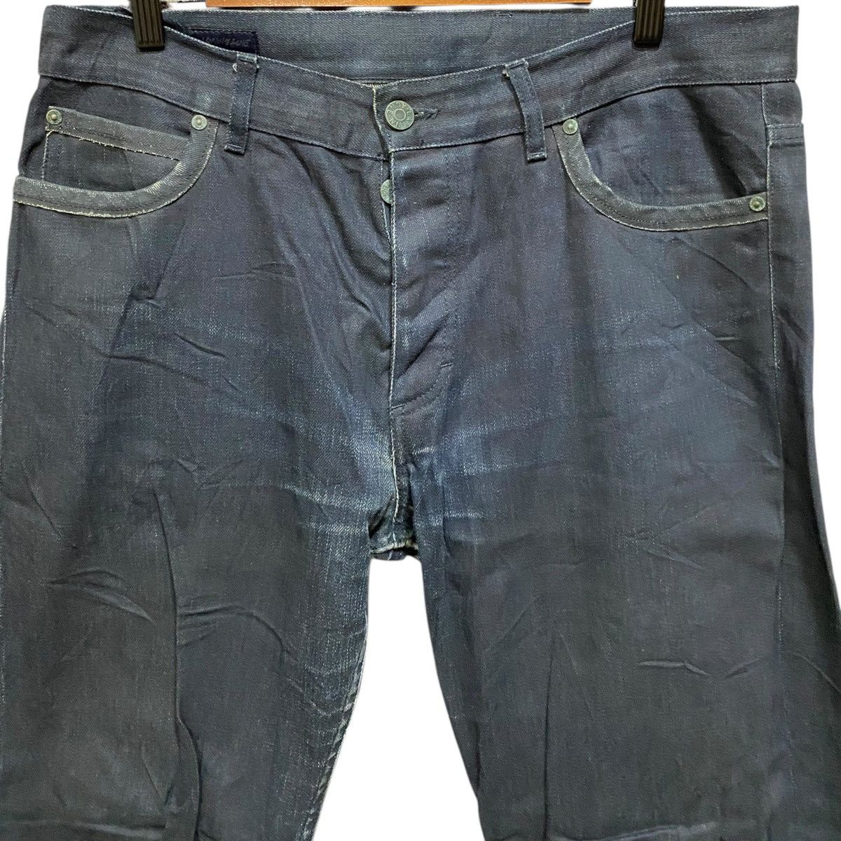 Lanvin Vintage Lanvin X Acne Studio Super Black Denim 12OZ Size US 33 - 3 Thumbnail