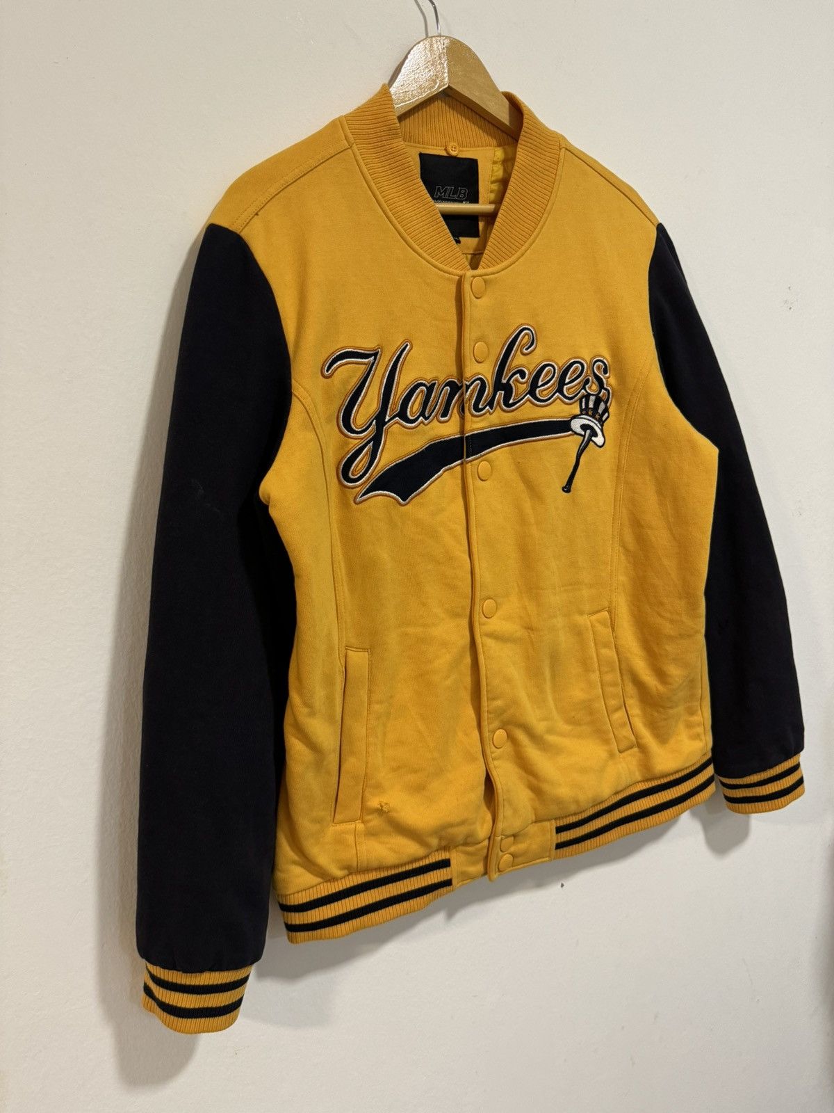 New York Yankees × Vintage Yankees Embroidery Big Logo Varsity Jacket Size US M / EU 48-50 / 2 - 2 Thumbnail