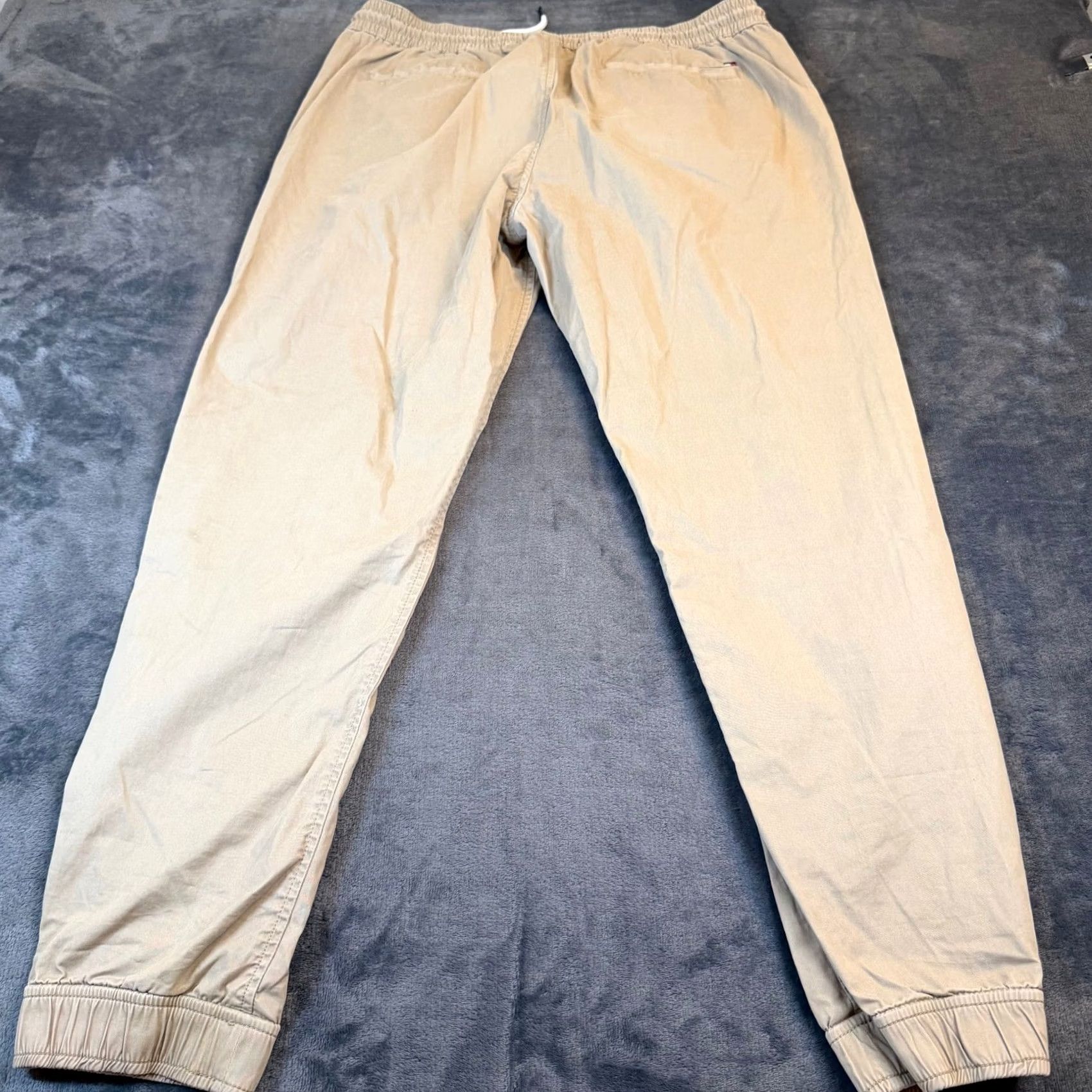 Tommy Hilfiger Tommy Hilfiger Jogger Pants Mens L Khaki Elastic Waist Drawstring 34x29" Cuffed Pockets Regular" Size US 34 / EU 50 - 3 Thumbnail