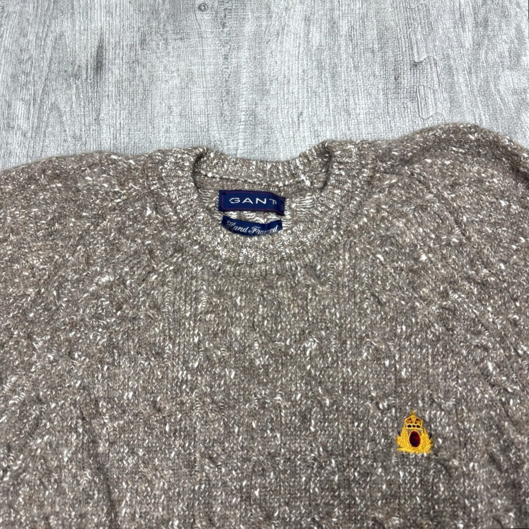 Gant VINTAGE GANT 90s Cable Knit Pullover Sweater Brown M Mens Size US M / EU 48-50 / 2 - 2 Thumbnail