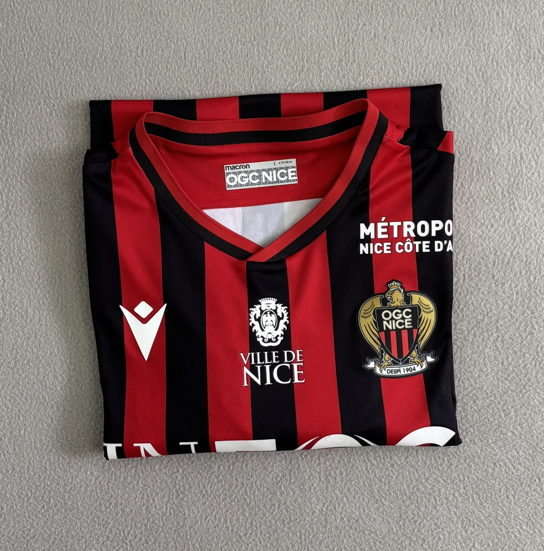 Macron OGC Nice 2019/2020 Durmisi #27 Macron Football Jersey Size L Size US L / EU 52-54 / 3 - 19 Thumbnail