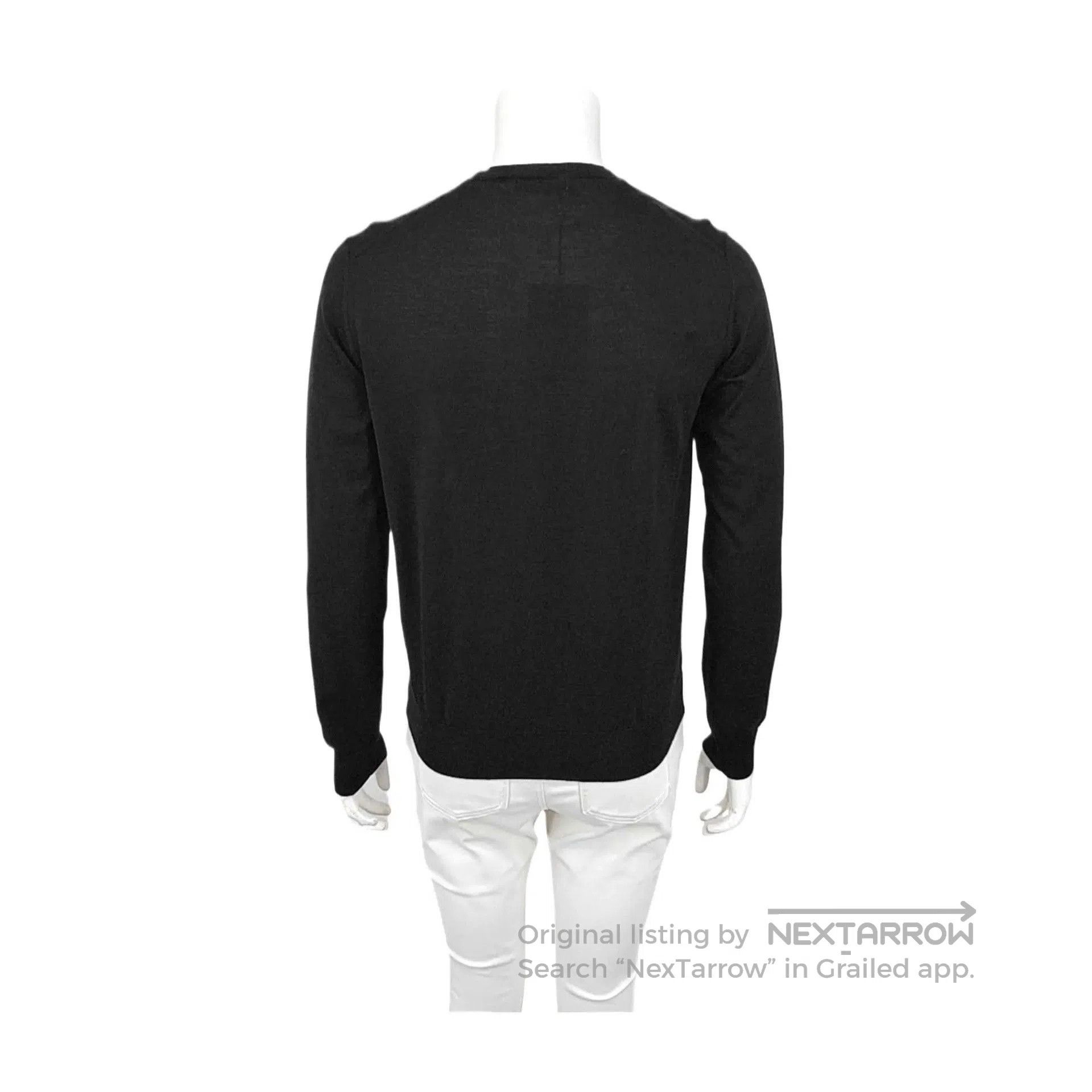 Prada Prada Men's Black Crewneck Wool Sweater. Size US M / EU 48-50 / 2 - 2 Thumbnail