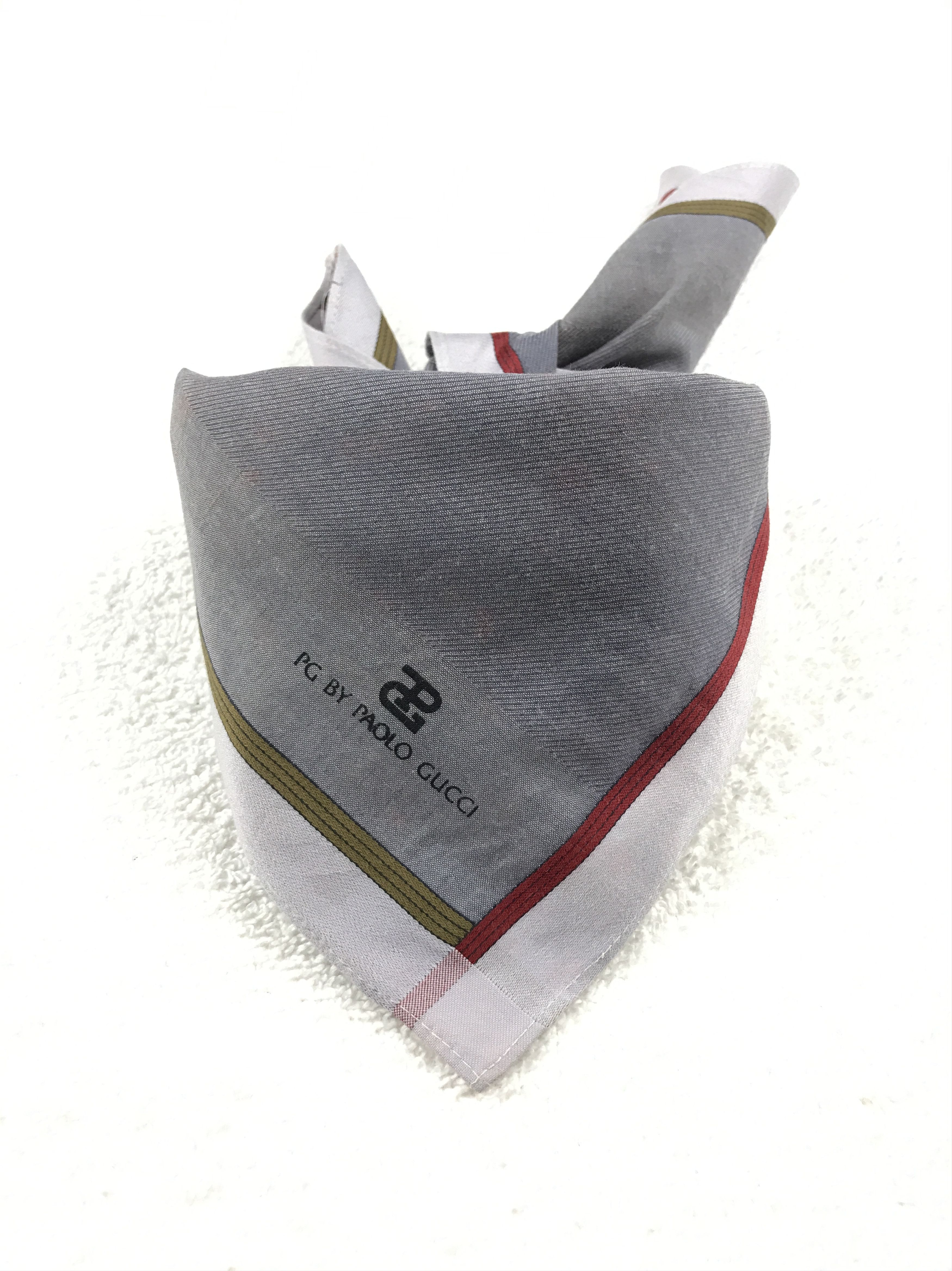 Paolo Gucci × Vintage Vintage Paolo Gucci Bandana Neckerchief Handkerchief Size ONE SIZE - 3 Thumbnail