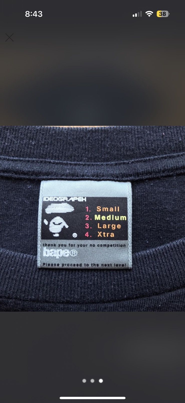 Bape Bape t shirt Size US M / EU 48-50 / 2 - 3 Thumbnail