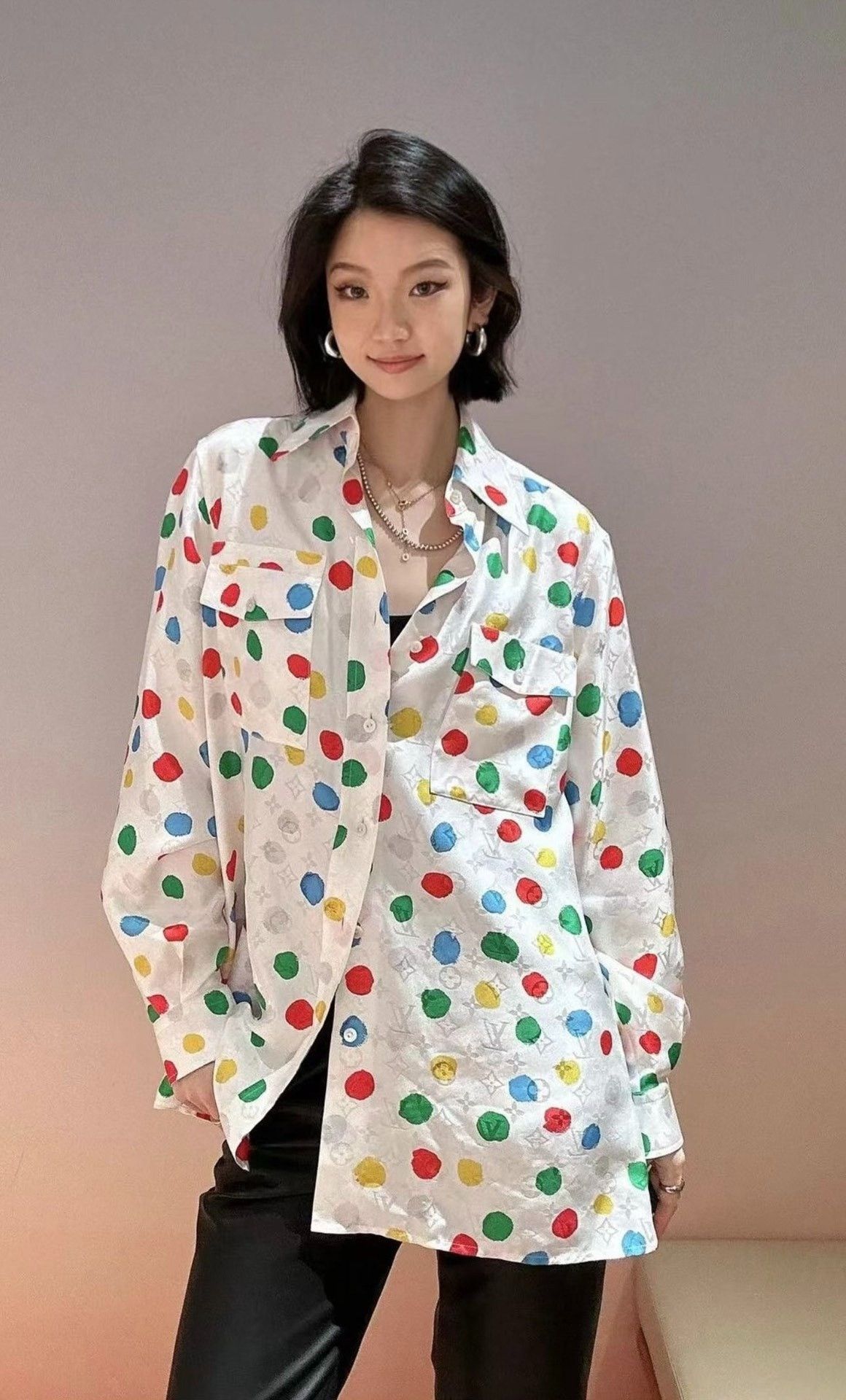 Louis Vuitton Louis Vuitton Yayoi Kusama Polka Dot Shirt Dress Size US S / EU 44-46 / 1 - 4 Thumbnail