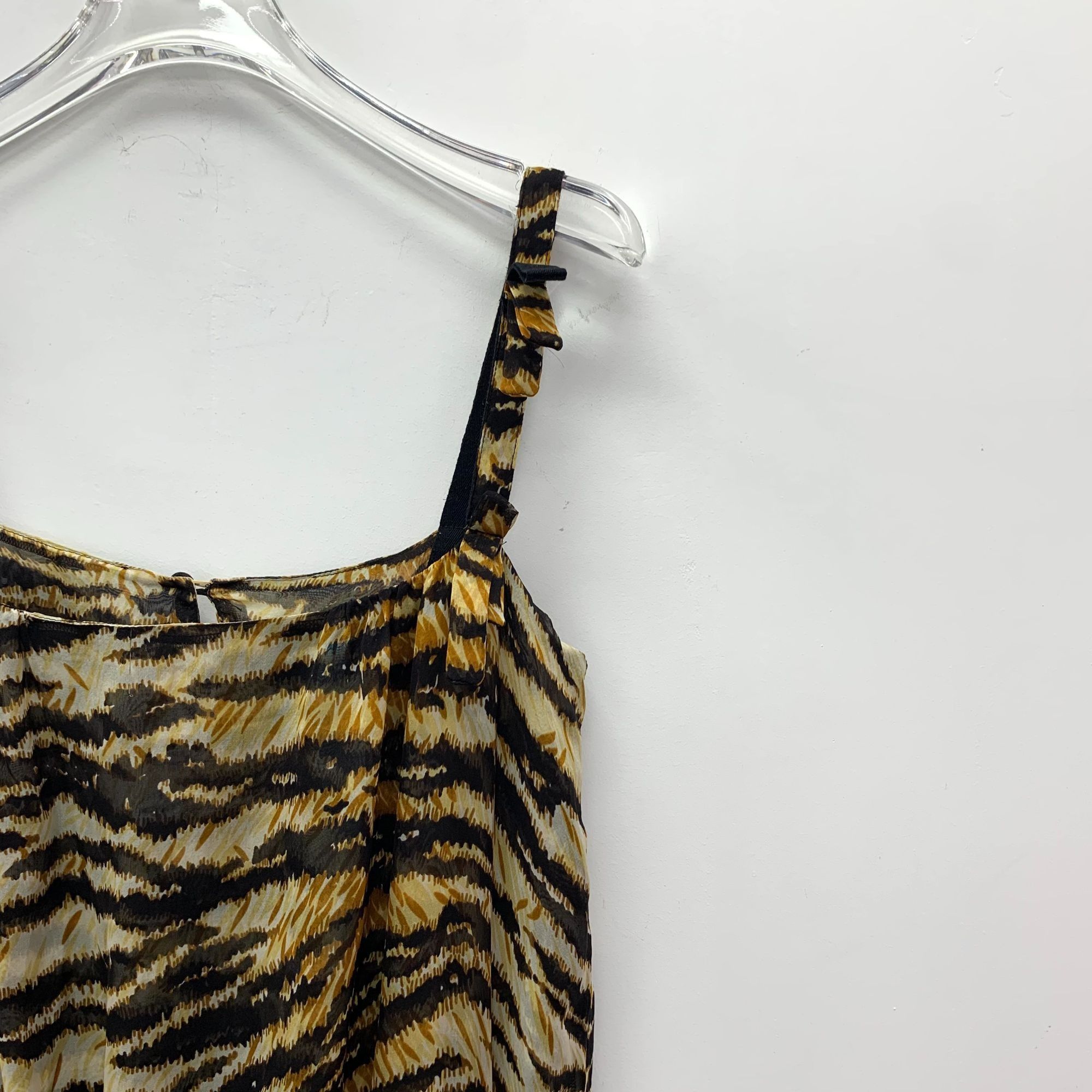 Dolce & Gabbana Dolce & Gabbana Leopard Print Mulberry Silk Ruffled Mini Dre Size XS / US 0-2 / IT 36-38 - 6 Thumbnail
