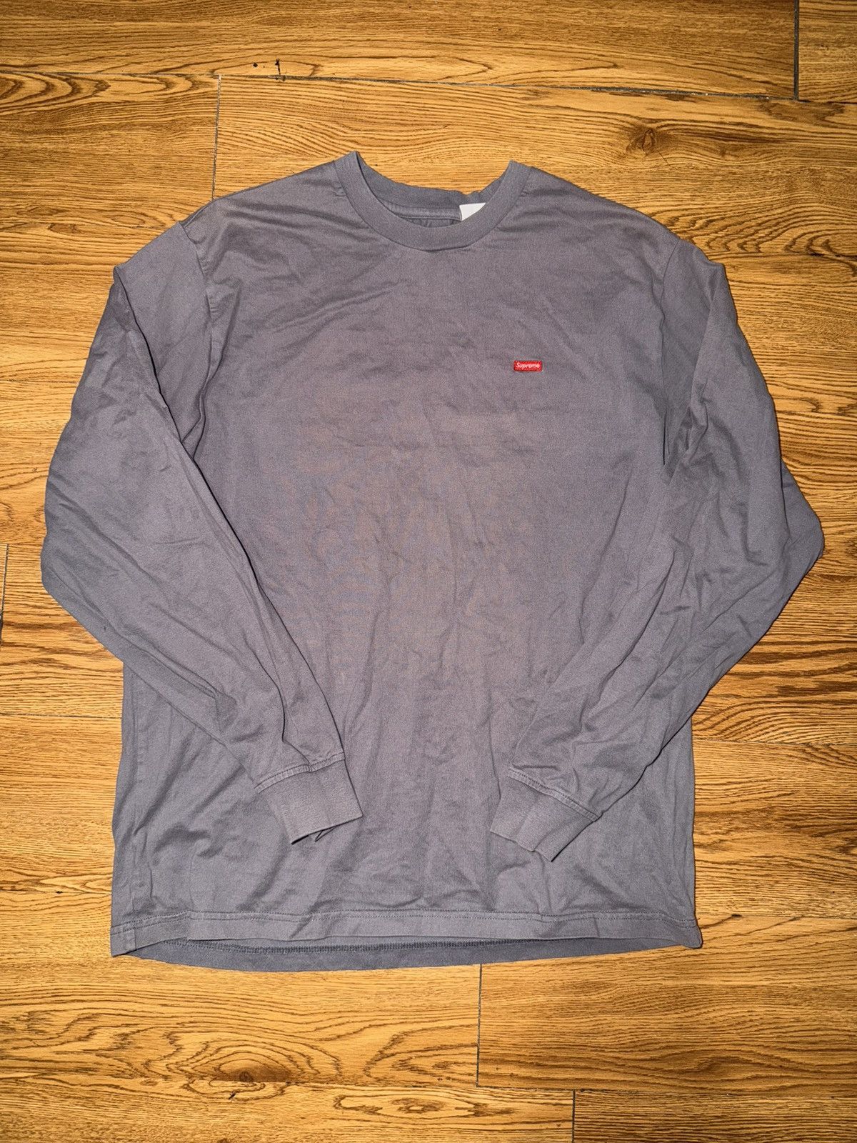 Supreme Supreme Small Box Long Sleeve Tee Grey Size Medium Size US M / EU 48-50 / 2 - 1 Thumbnail