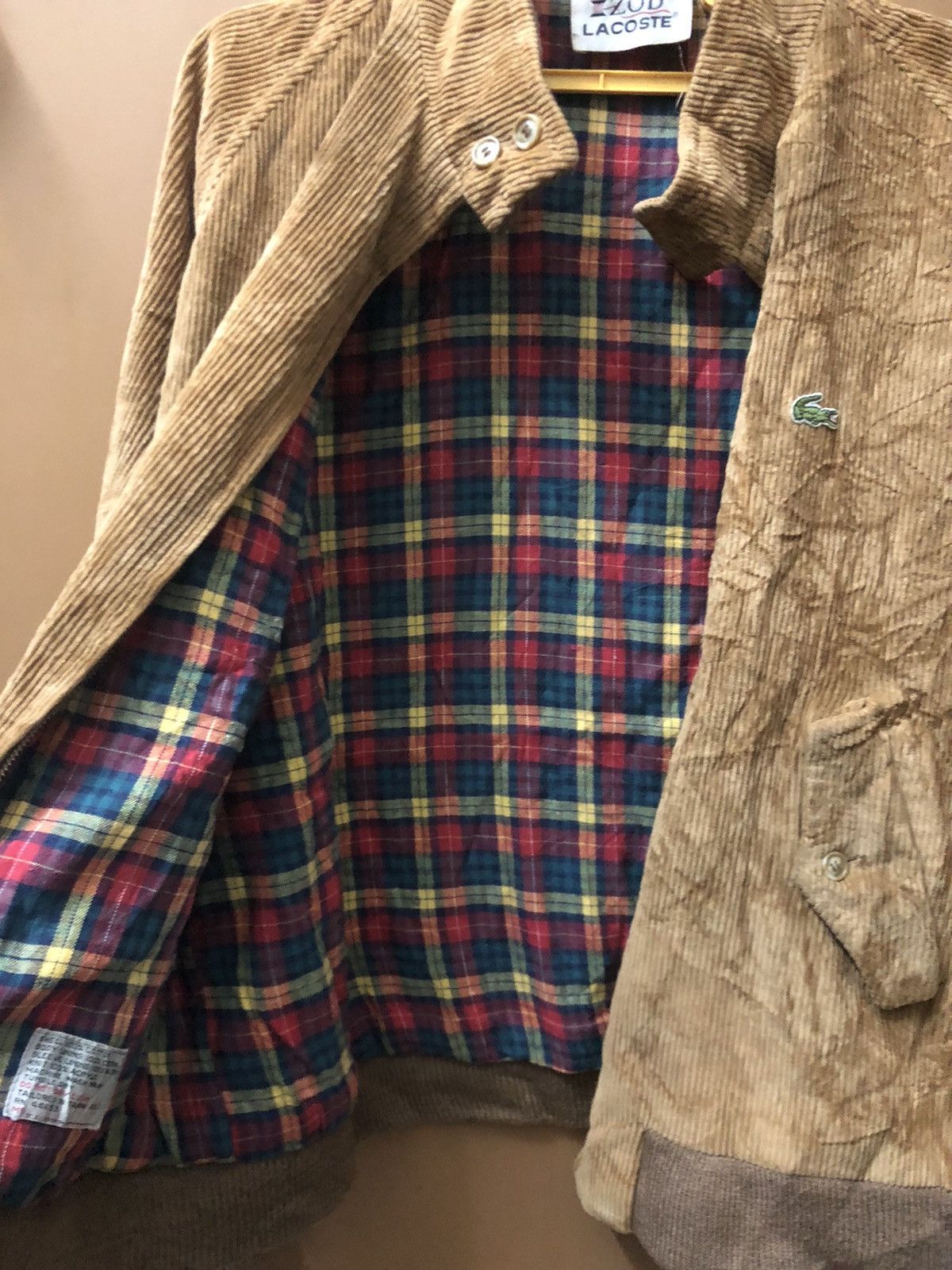Lacoste × Vintage Vintage Lacoste corduroys bombers jacket style Size US XL / EU 56 / 4 - 10 Thumbnail