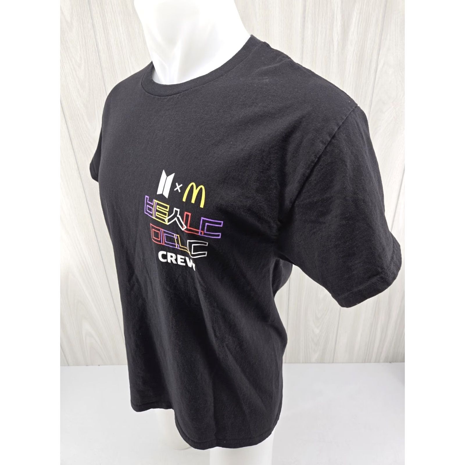 Hanes BTS x McDonalds Crew Logo T-Shirt Men's Large Cotton Hanes Black Short Sleeve Crew Neck Size US L / EU 52-54 / 3 - 4 Thumbnail