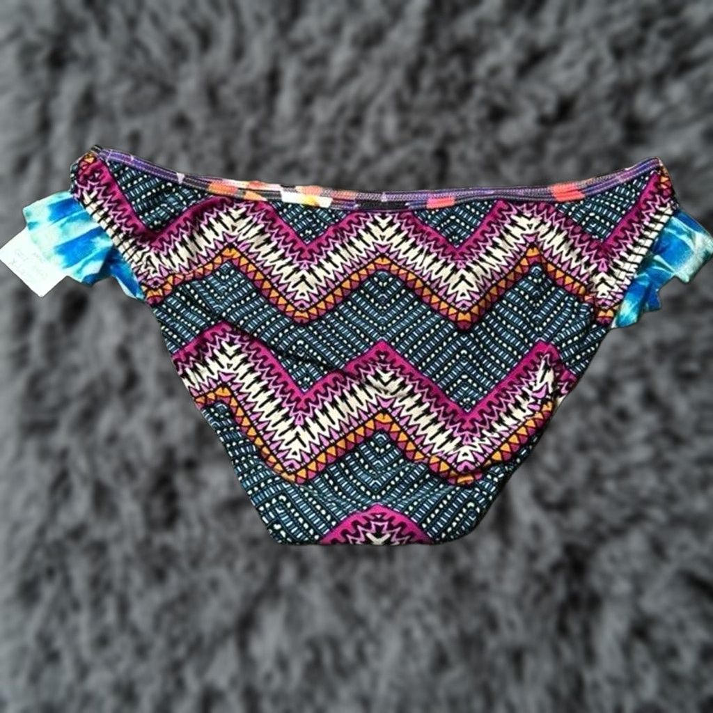 Swims Swim Systems Bikini Swim Bottom XL Pink Aztec Chevron Boho 70s Mid-rise Women Mens? Size 40" / US 18 - 1 Thumbnail