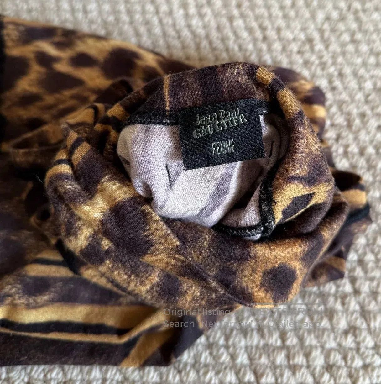 Jean Paul Gaultier leopard print sleeveless top by Jean Paul Gaultier. Size M / US 6-8 / IT 42-44 - 4 Thumbnail
