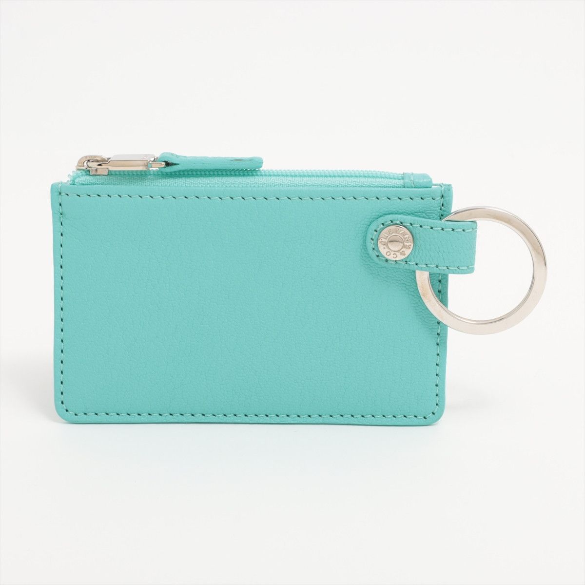 Tiffany Co Leather Zippy Coin Purse in Tiffany Blue, Women's