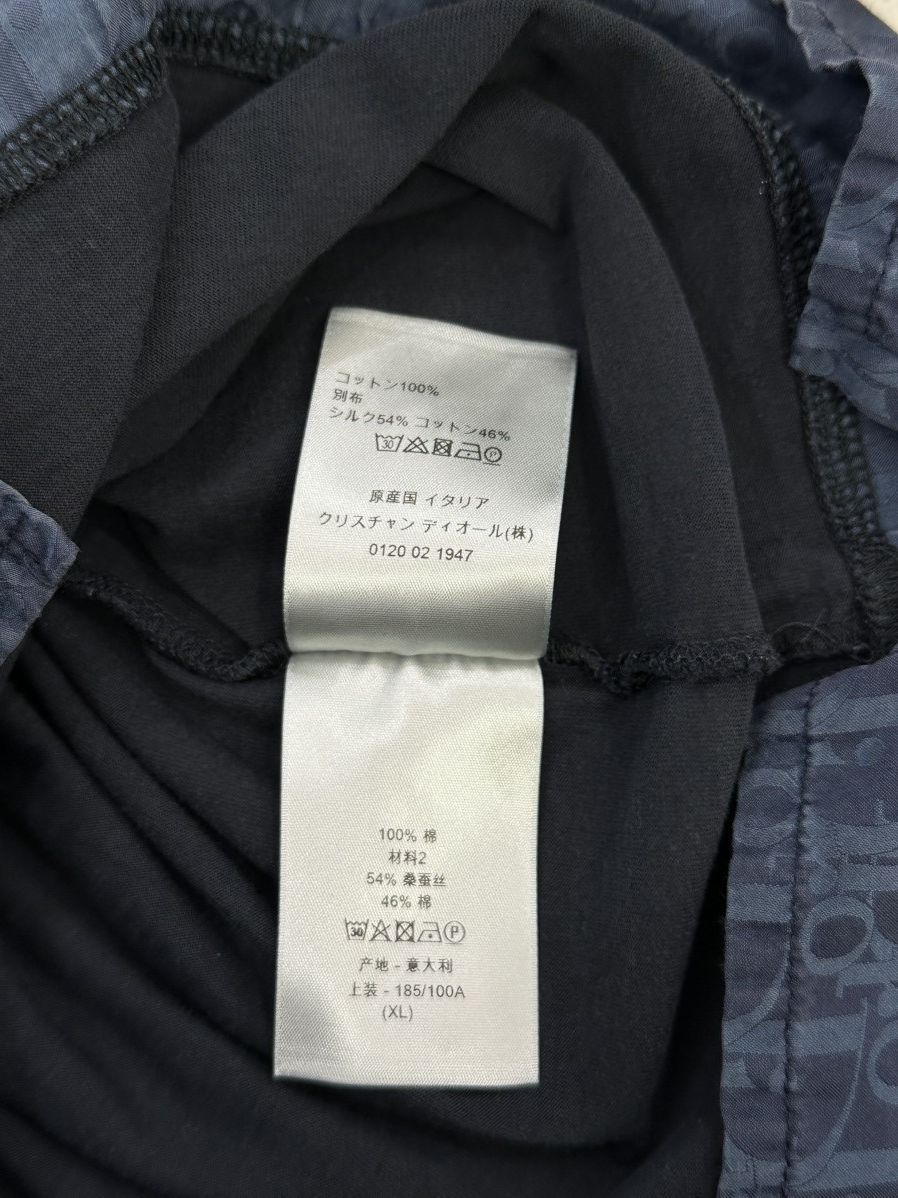 Dior Navy Dior Tee Oblique Size US XL / EU 56 / 4 - 7 Thumbnail