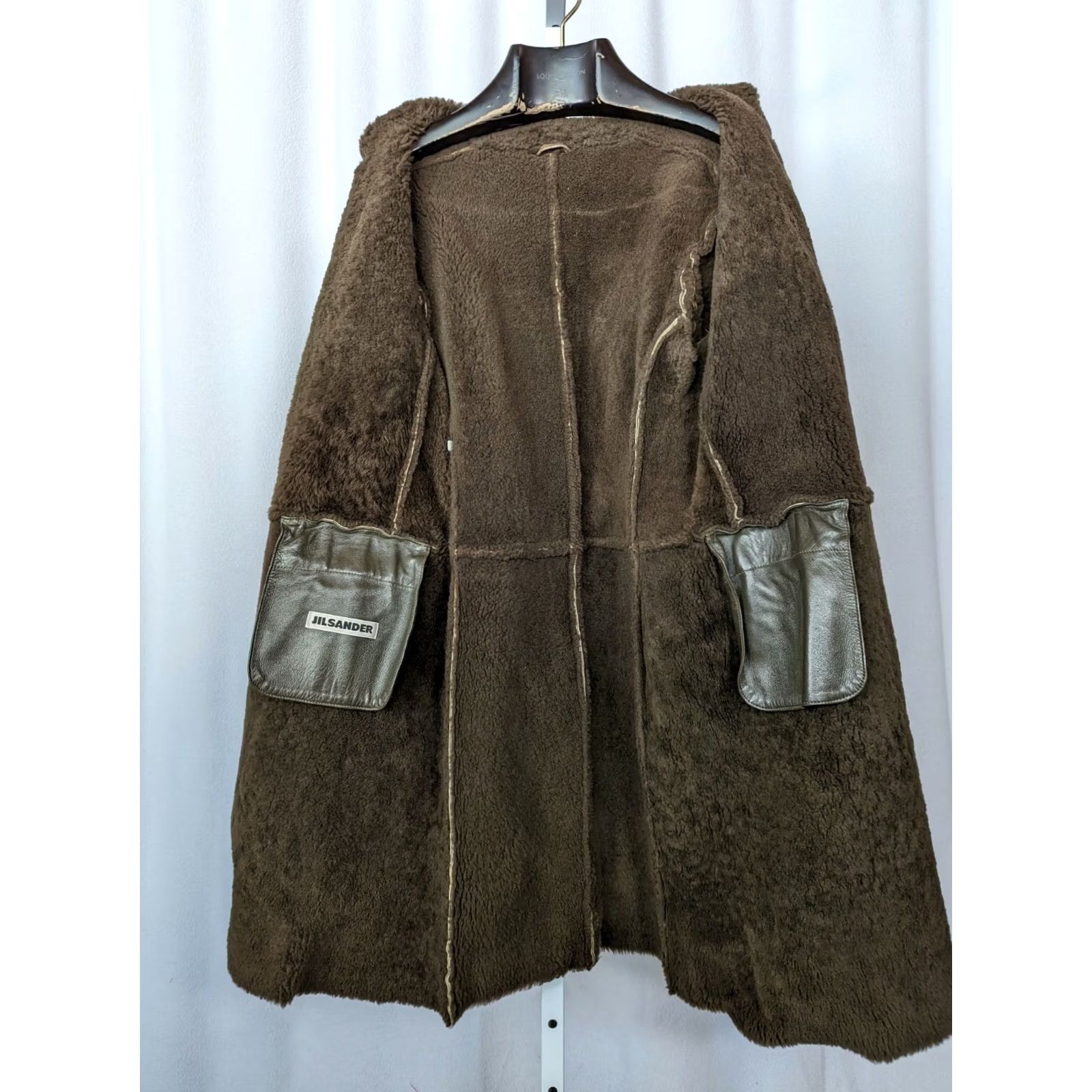 Jil Sander VINTAGE Jil Sander Archive Brown Shearling Fur Leather Jacket Women 38 Overcoat Snickerdoodle Leather Shop-Named Details Included Brown Size XS / US 0-2 / IT 36-38 - 5 Thumbnail