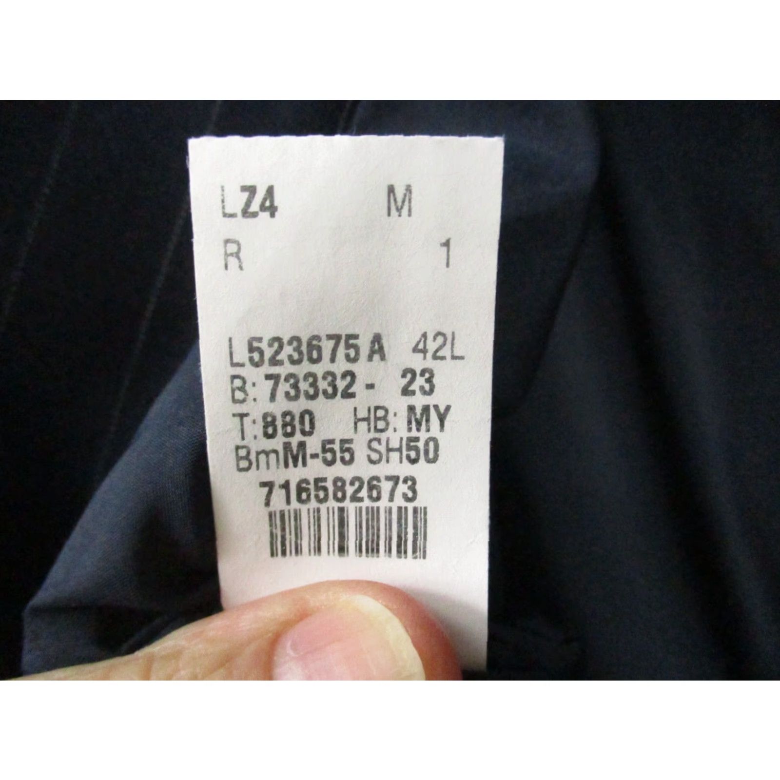 Ralph Lauren Lauren Ralph Lauren Blazer Men 42L Navy Pin Stripe Sport Coat Jacket Size 42R - 7 Thumbnail