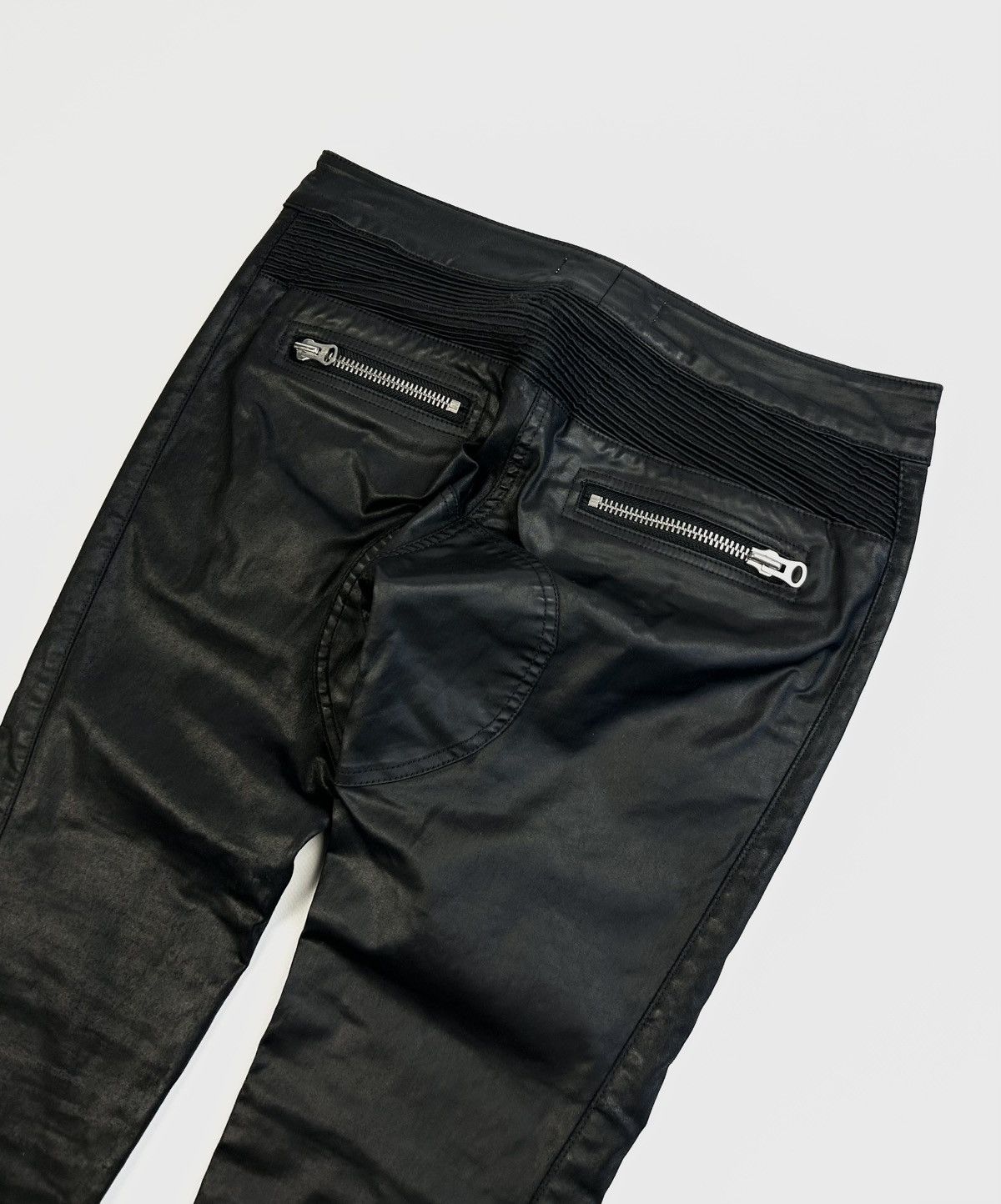H&M × Isabel Marant rare Isabel Marant x H&M Waxed Moto Jeans Y2K Pants Size 28" / US 6 / IT 42 - 8 Thumbnail