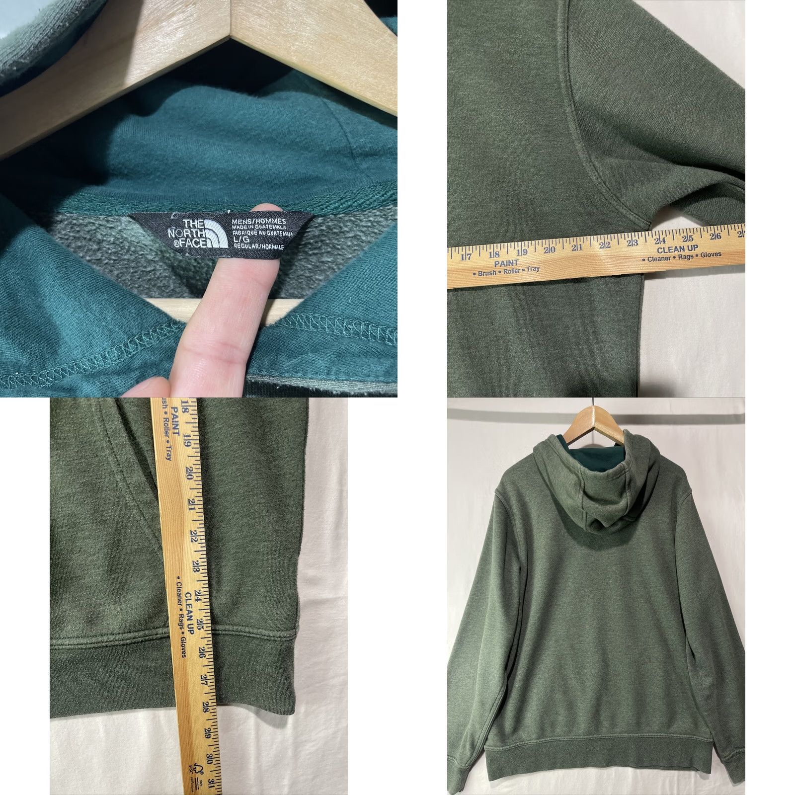 The North Face The North Face Hoodie Mens Large Green Half Dome Logo Fleece Graphic Print Pullover Classic Logo Size US L / EU 52-54 / 3 - 8 Thumbnail