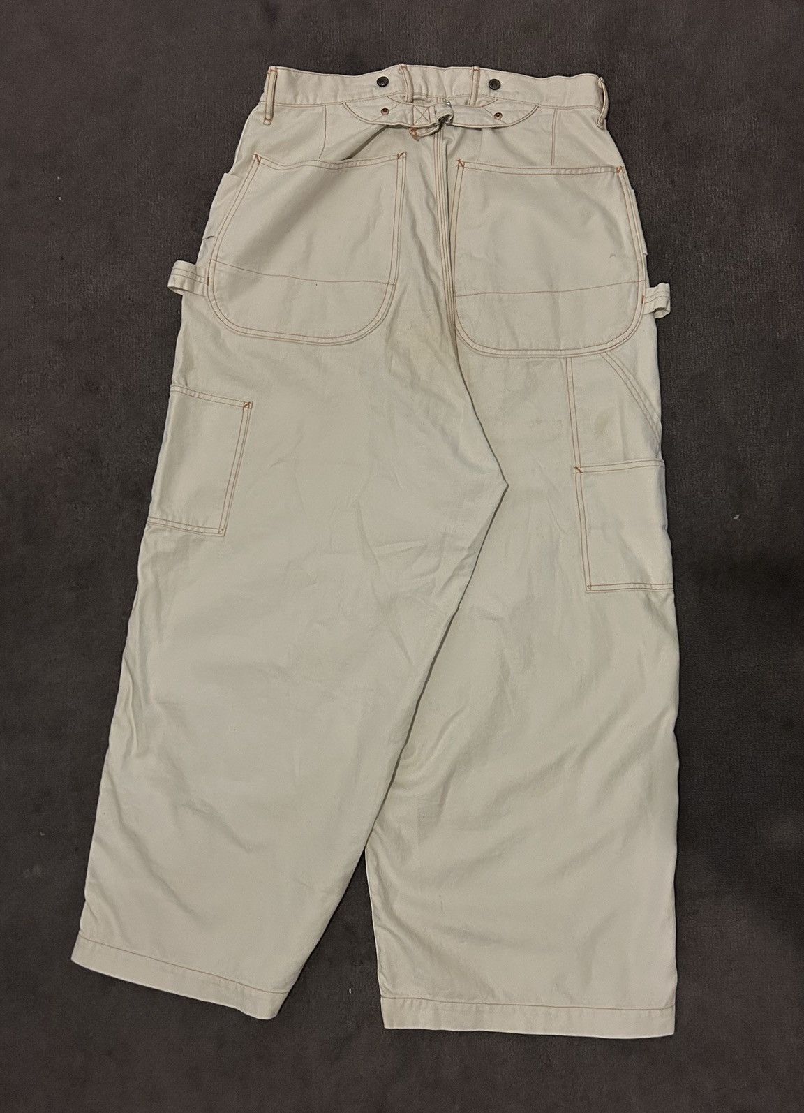 Kapital Kapital Light Canvas LUMBER Pants - Ecru Size US 32 / EU 48 - 2 Thumbnail