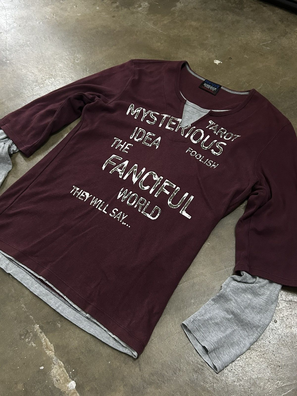 Japanese Brand Nicole Club for Men Quotes Taros Mysterious Idea Long Sleeve Size US S / EU 44-46 / 1 - 2 Thumbnail