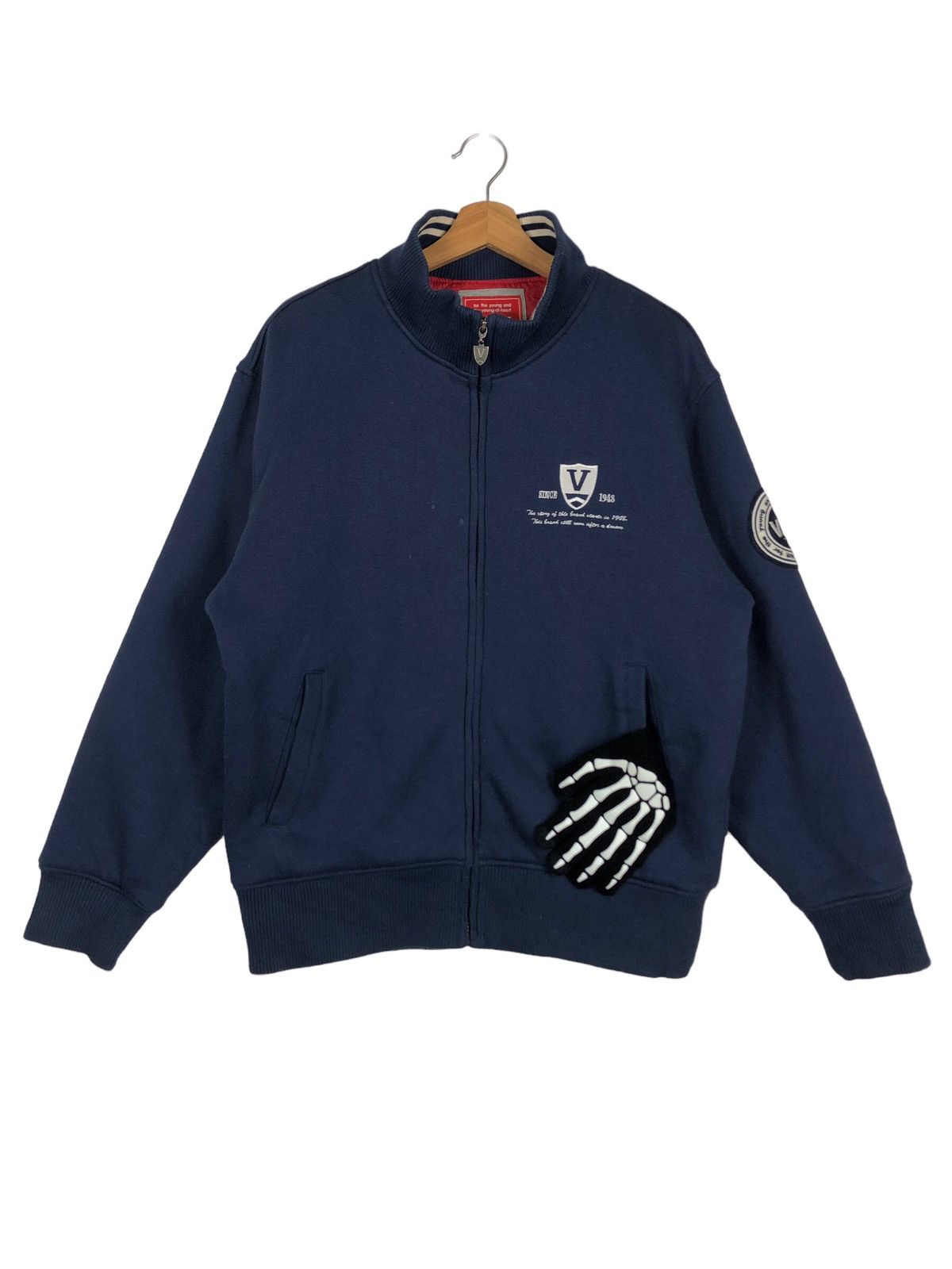 Japanese Brand 🔥90’s Vintage Varsity Jacket Van Jac Big Logo Issey Miyake Size US L / EU 52-54 / 3 - 1 Thumbnail