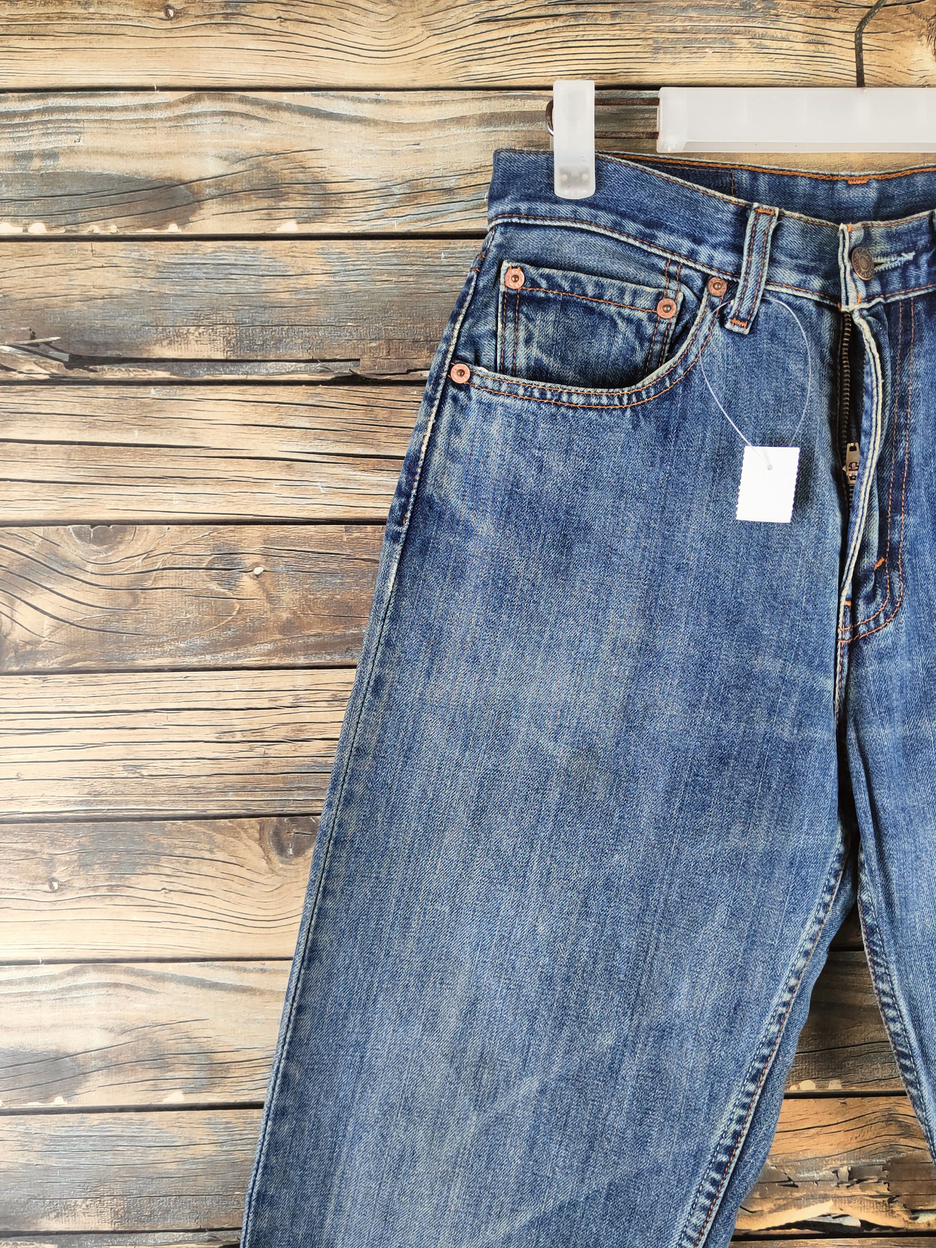 Levi's 512 Levi's Blue Distressed Ripped Jeans #S2808 Size US 28 / EU 44 - 3 Thumbnail