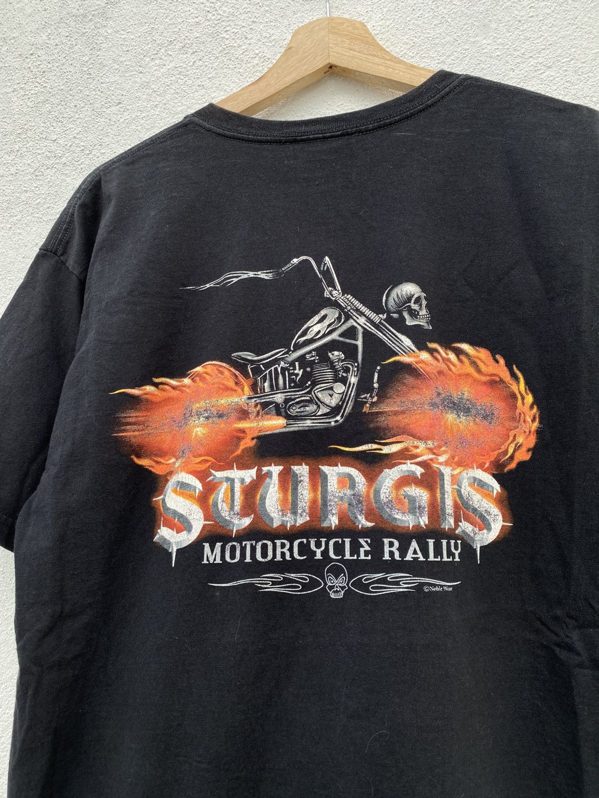 Harley Davidson Vintage Sturgis Ghost Rider Skull Flame Motorcycle Size US L / EU 52-54 / 3 - 4 Thumbnail
