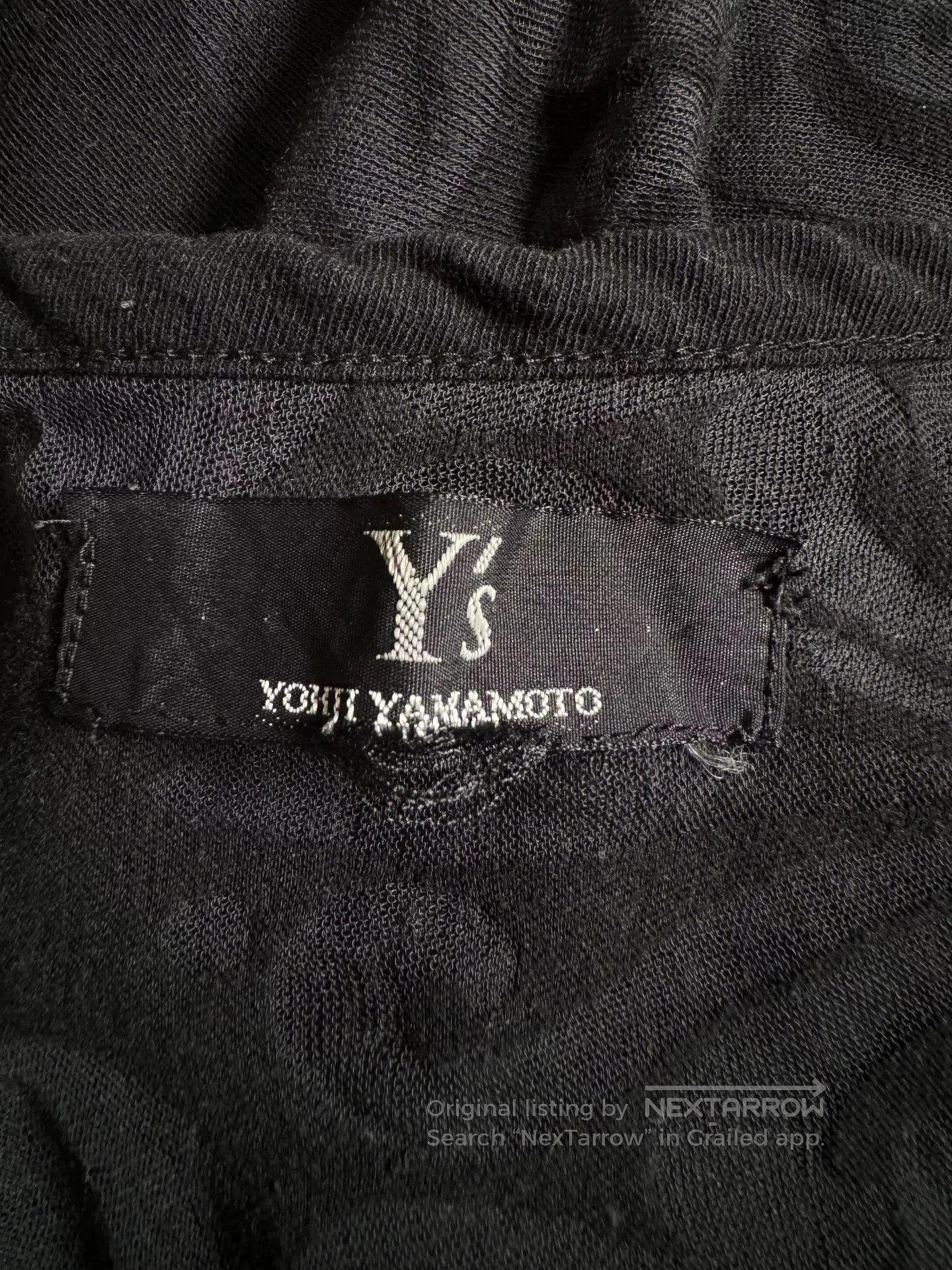 Y's Yohji Yamamoto Sheer Black Vest Top. Size M / US 6-8 / IT 42-44 - 5 Thumbnail