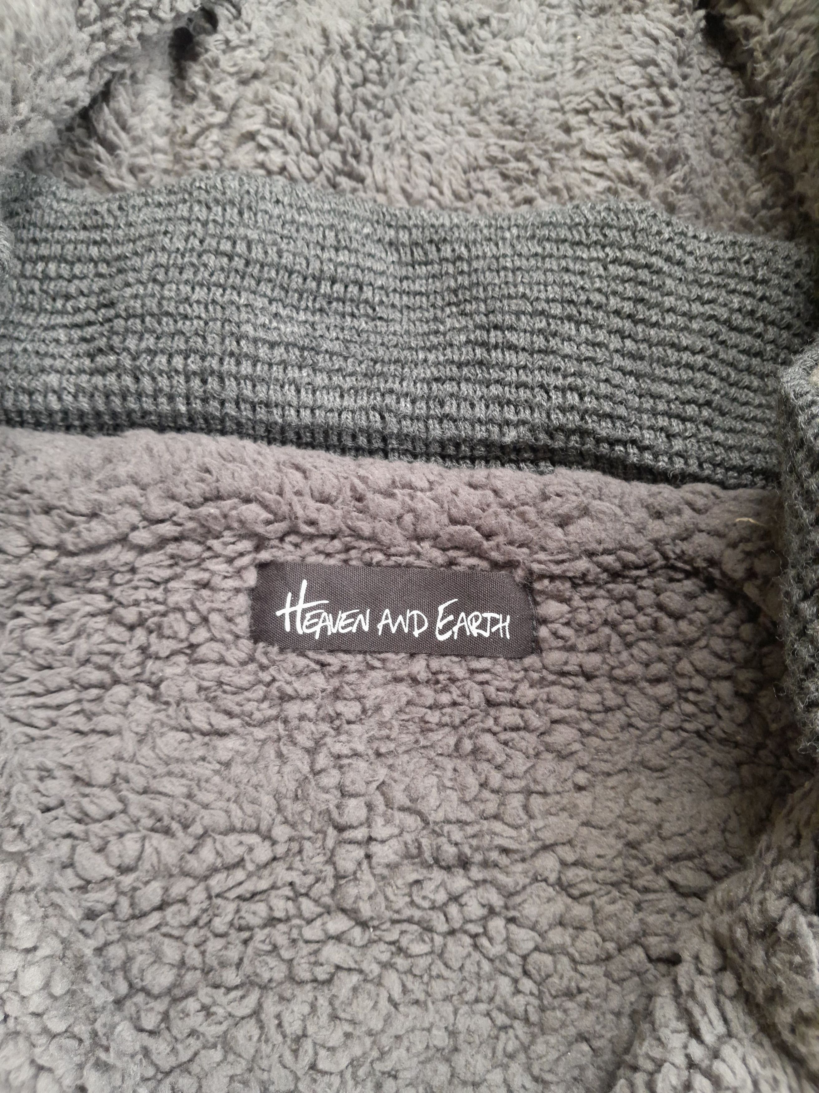 Japanese Brand 2000s Heaven And Earth - Vkei Skull Sherpa Zip Up Hoodie Size US M / EU 48-50 / 2 - 6 Thumbnail