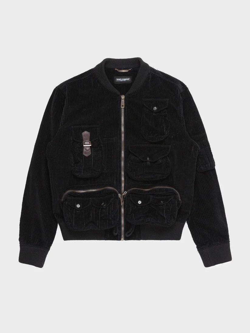 Dolce & Gabbana o1y0125 Velvet Jacket in Black Size US S / EU 44-46 / 1 - 1 Thumbnail
