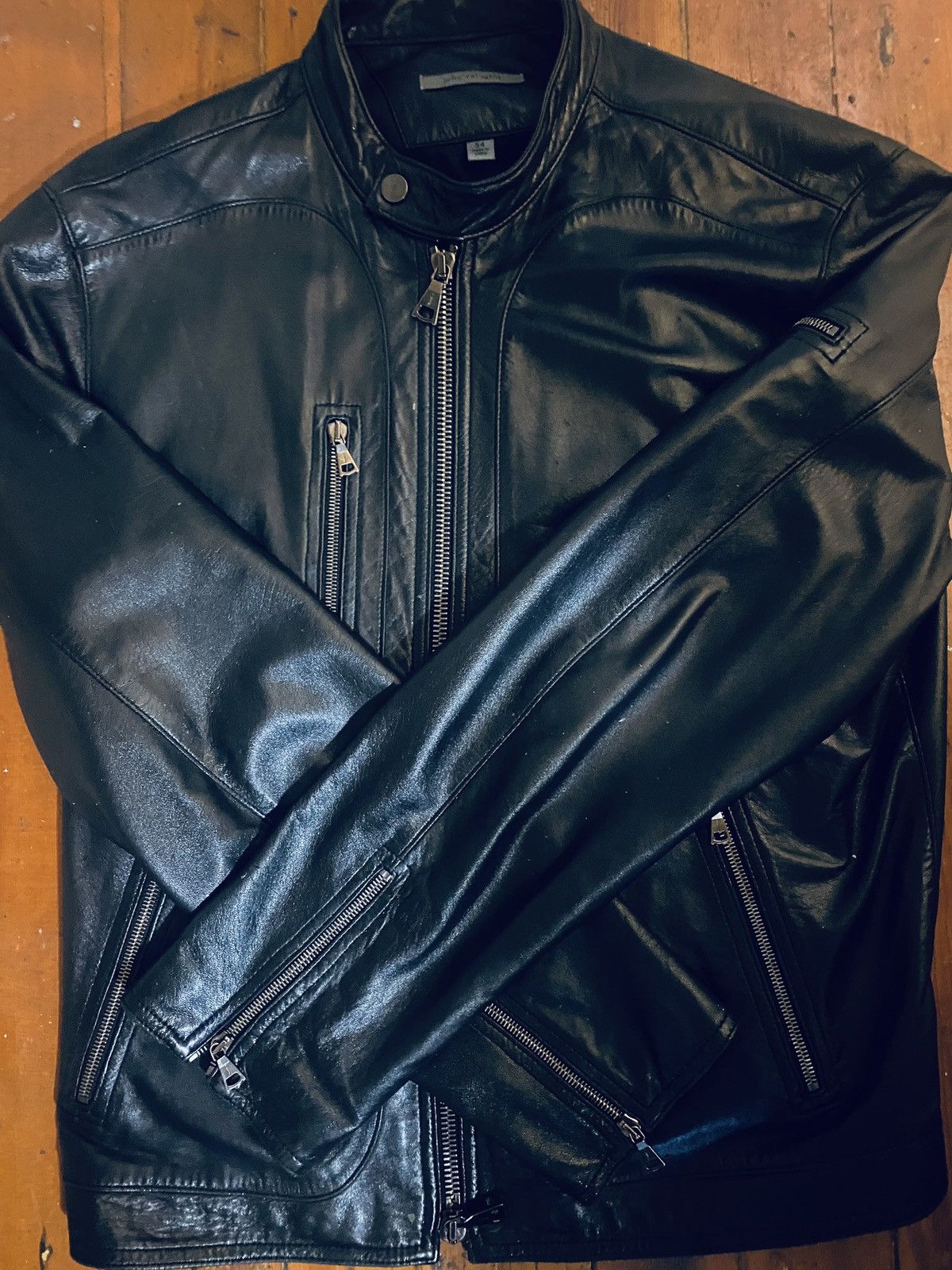 John Varvatos John Varvatos 2k Rock Star Black Leather Jacket Size US L / EU 52-54 / 3 - 14 Thumbnail
