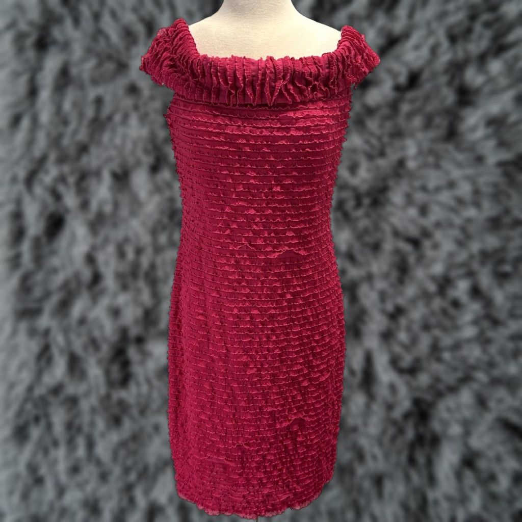 strapless open back dress Joseph Ribkoff Sheer Sleeve Dress main image 0
