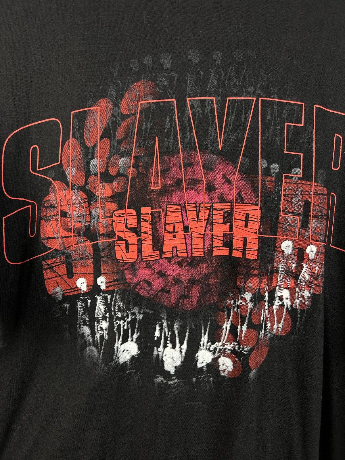 Band Tees 90s Vintage Slayer 1998 Metal Band Short Sleeve T-Shirt Size US XL / EU 56 / 4 - 2 Thumbnail