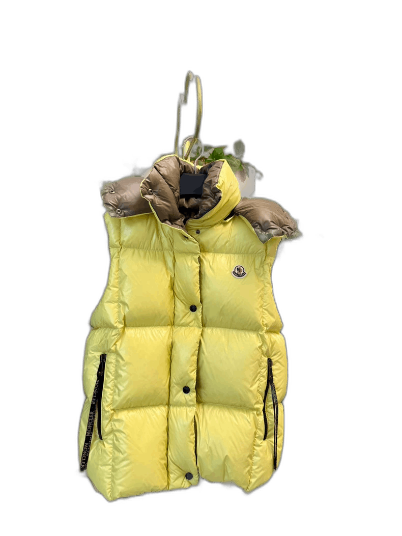 Moncler Moncler Luzule Yellow Puffer Vest Size XS / US 0-2 / IT 36-38 - 1 Thumbnail