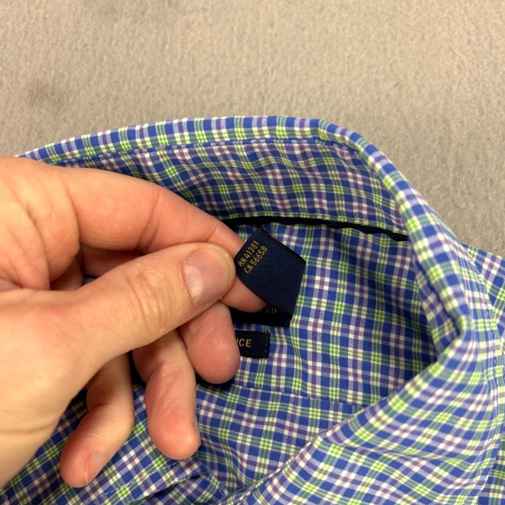 Polo Ralph Lauren Polo Ralph Lauren Performance Shirt Mens M Blue Plaid Button-Up Stretch Shirt Size US M / EU 48-50 / 2 - 4 Thumbnail
