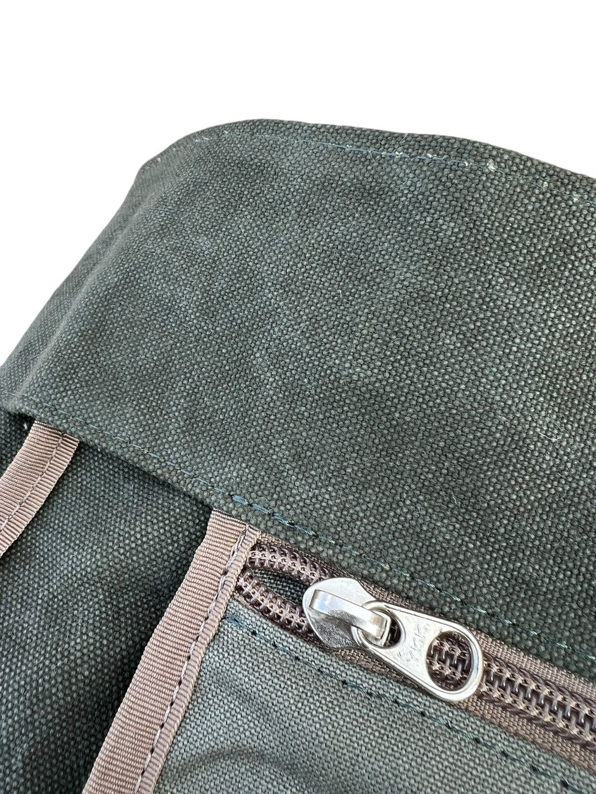 Canvas Vintage Hinomoto Japan Hard Canvas Leather Tote Bag Size ONE SIZE - 21 Thumbnail