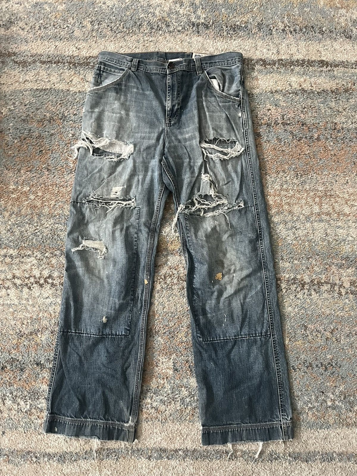 Gap VTG Thrashed Baggy Gap Jeans 34x31 Kanye Size US 34 / EU 50 - 2 Thumbnail