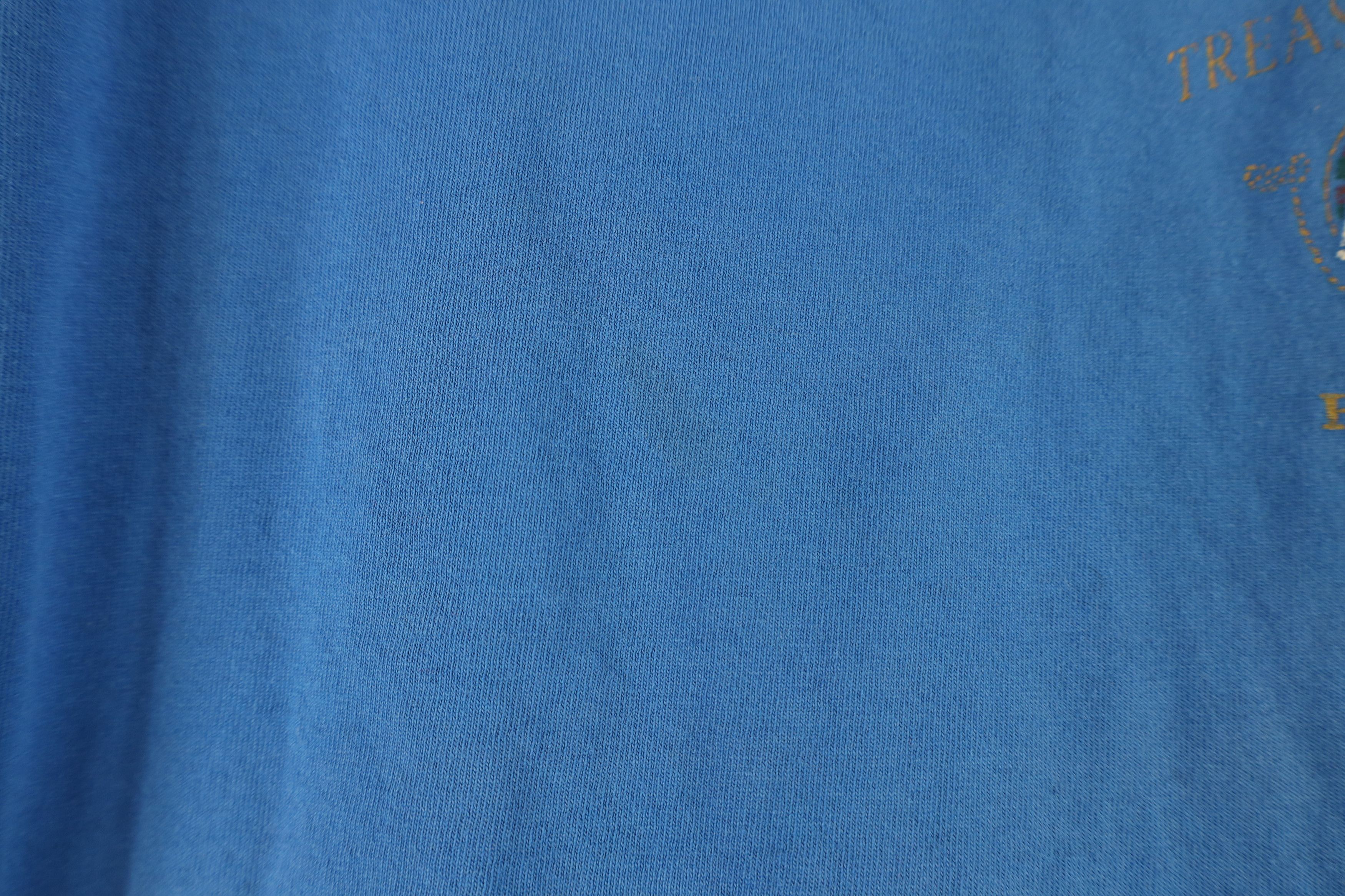 Reebok Vintage 90s Reebok Treasure Island Florida T-Shirt Blue USA Size US XXL / EU 58 / 5 - 10 Thumbnail