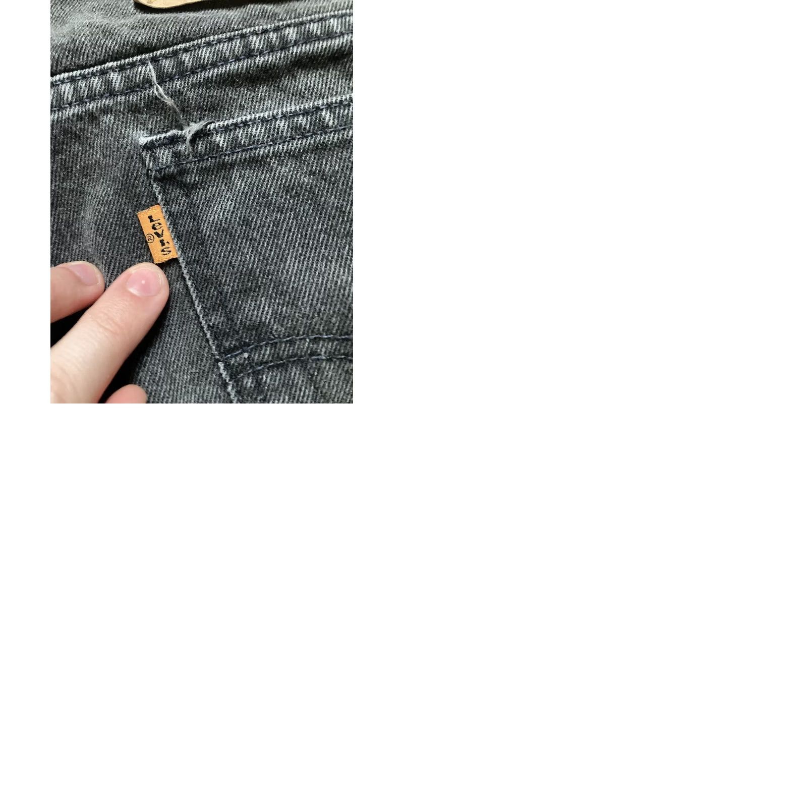 Levi's VINTAGE Levi’s 550 Jeans Mens 38x30 Black Denim Relaxed Tapered Orange Tab 90s 80s Made In USA Size US 38 / EU 54 - 9 Thumbnail