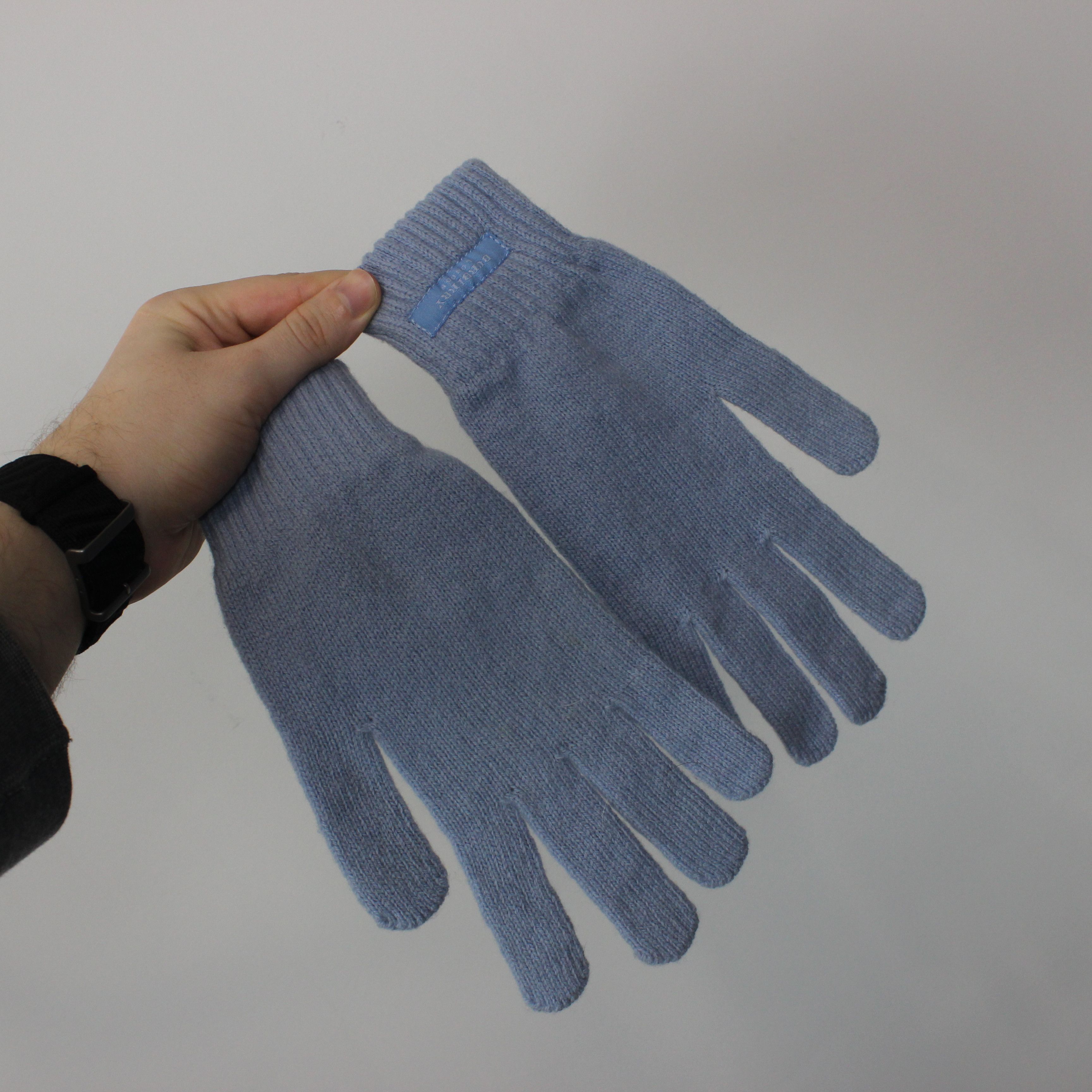 Burberry Burberry gloves lambswool blue Size ONE SIZE - 1 Thumbnail