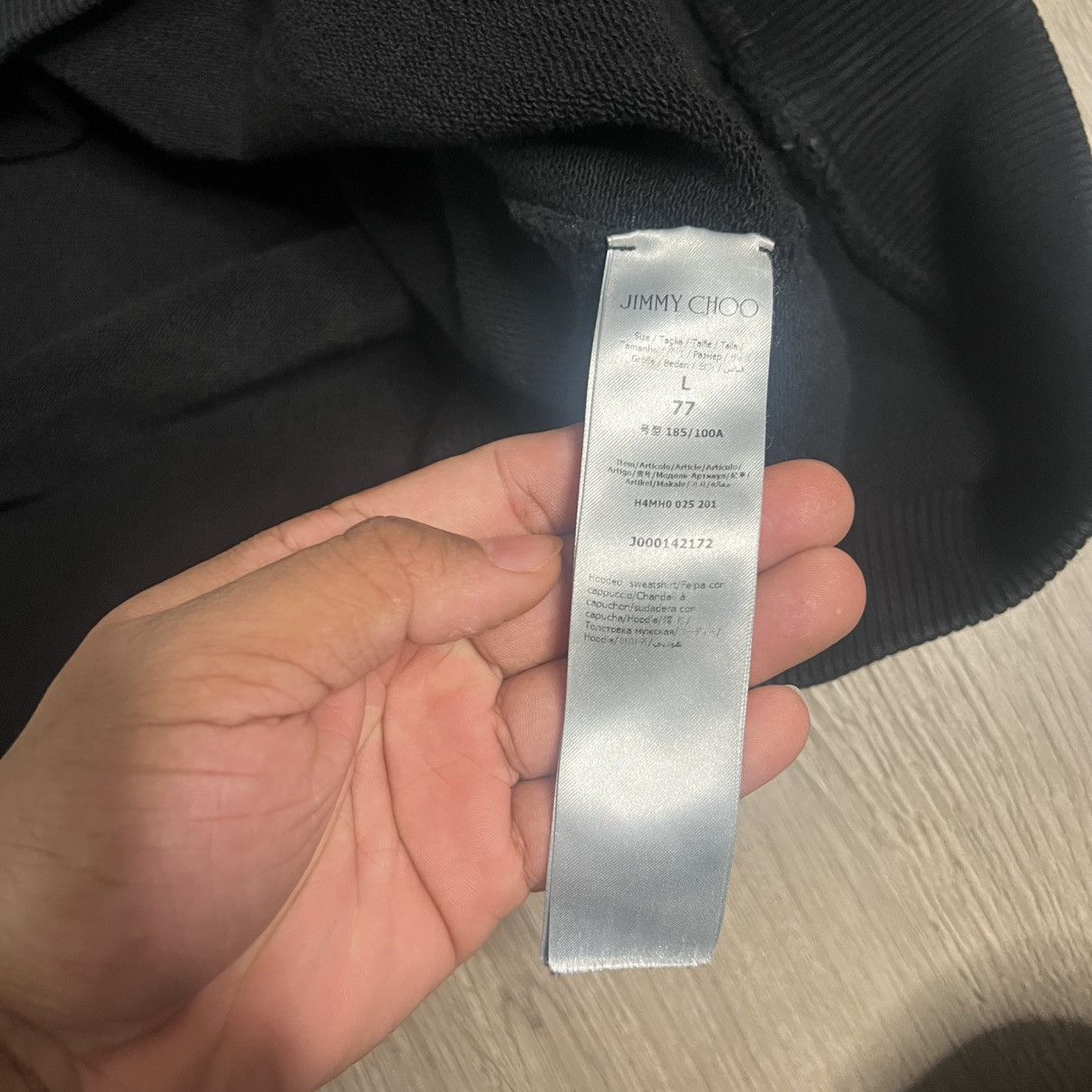 Jimmy Choo Jimmy Choo Hoodie Black Size US L / EU 52-54 / 3 - 12 Thumbnail