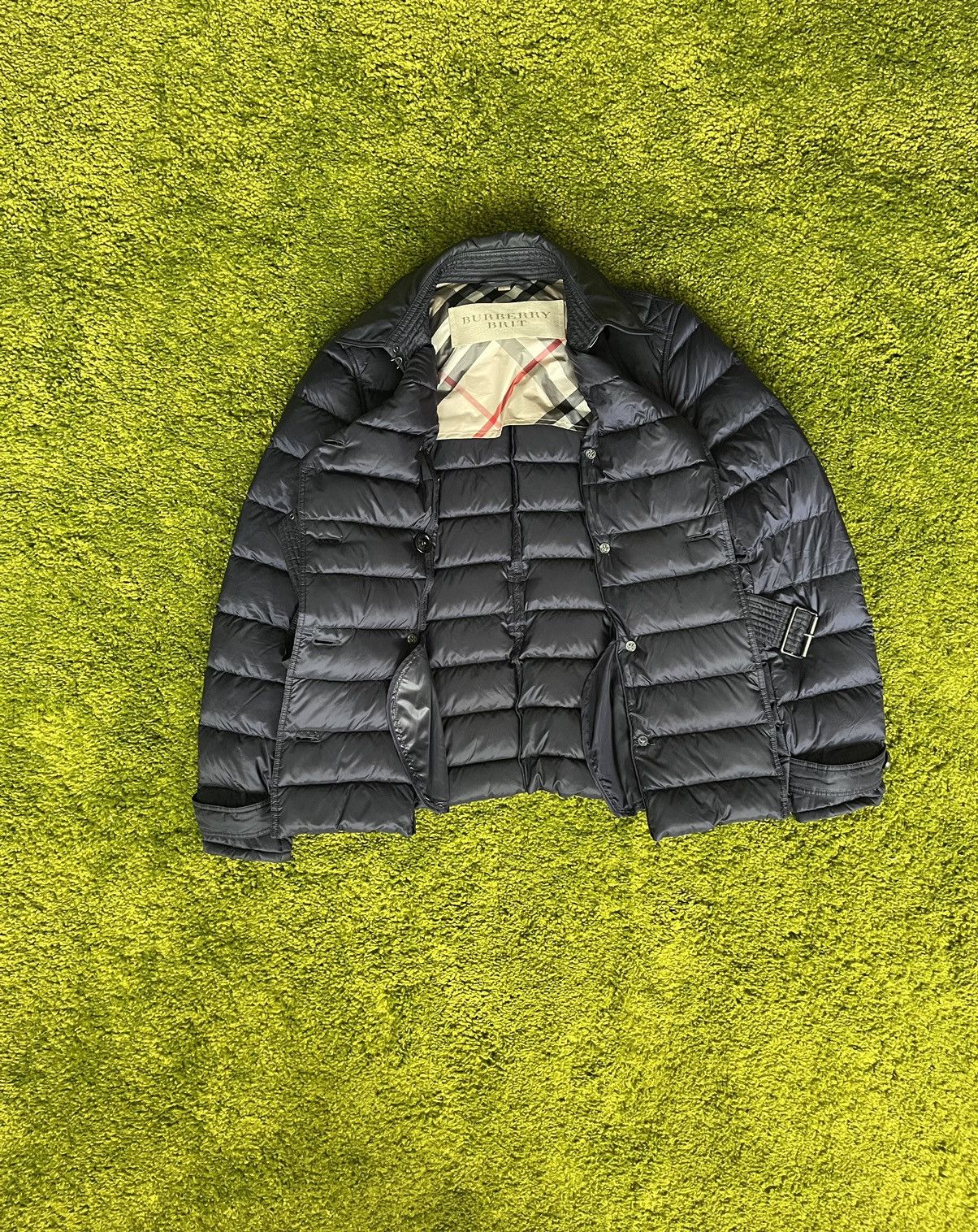 Burberry × Designer Burberry Brit belted down puffer jacket Size L / US 10 / IT 46 - 19 Thumbnail