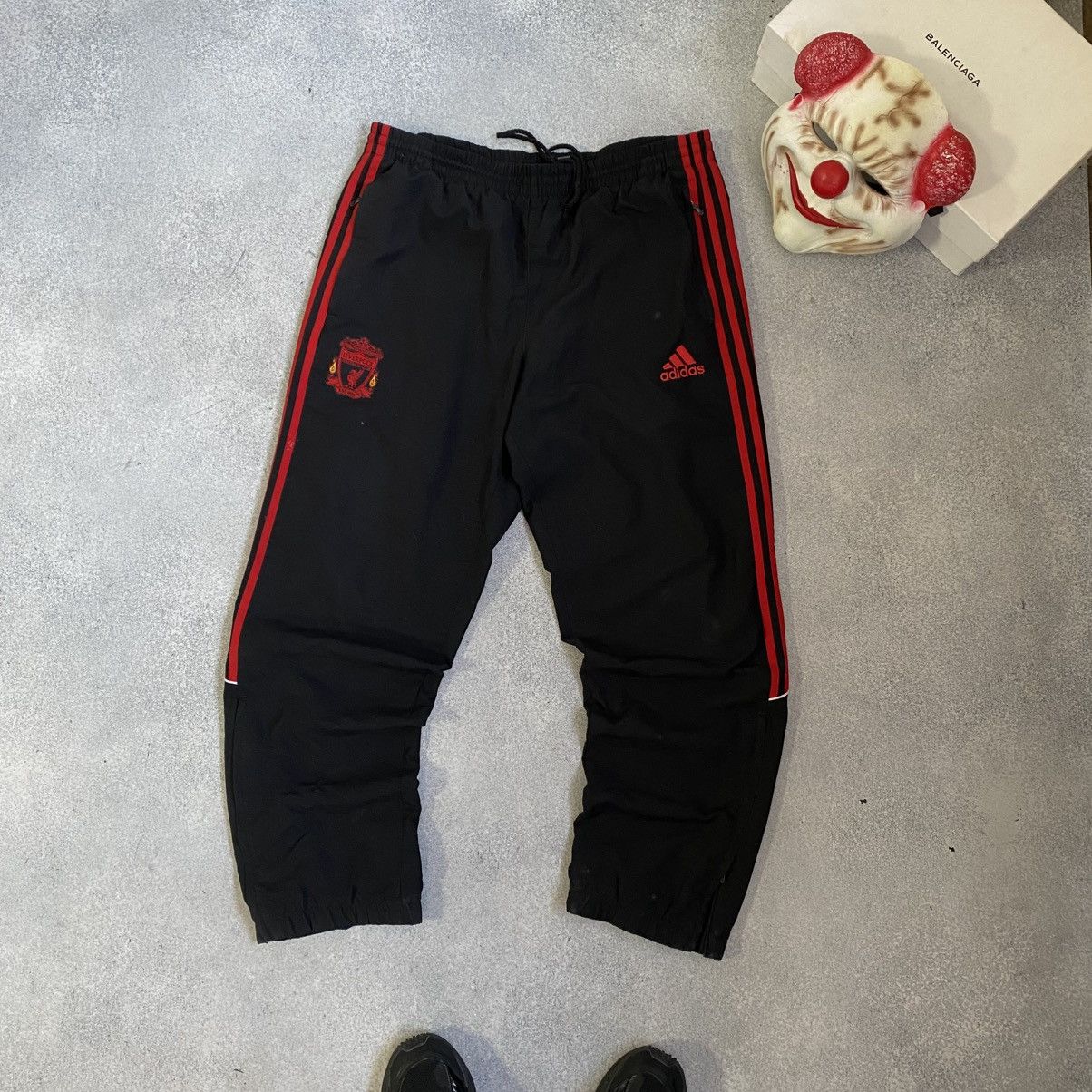 Adidas Vintage Y2k Adidas Liverpool Nylon Soccer Drill Pants 00’s Size US 34 / EU 50 - 1 Thumbnail
