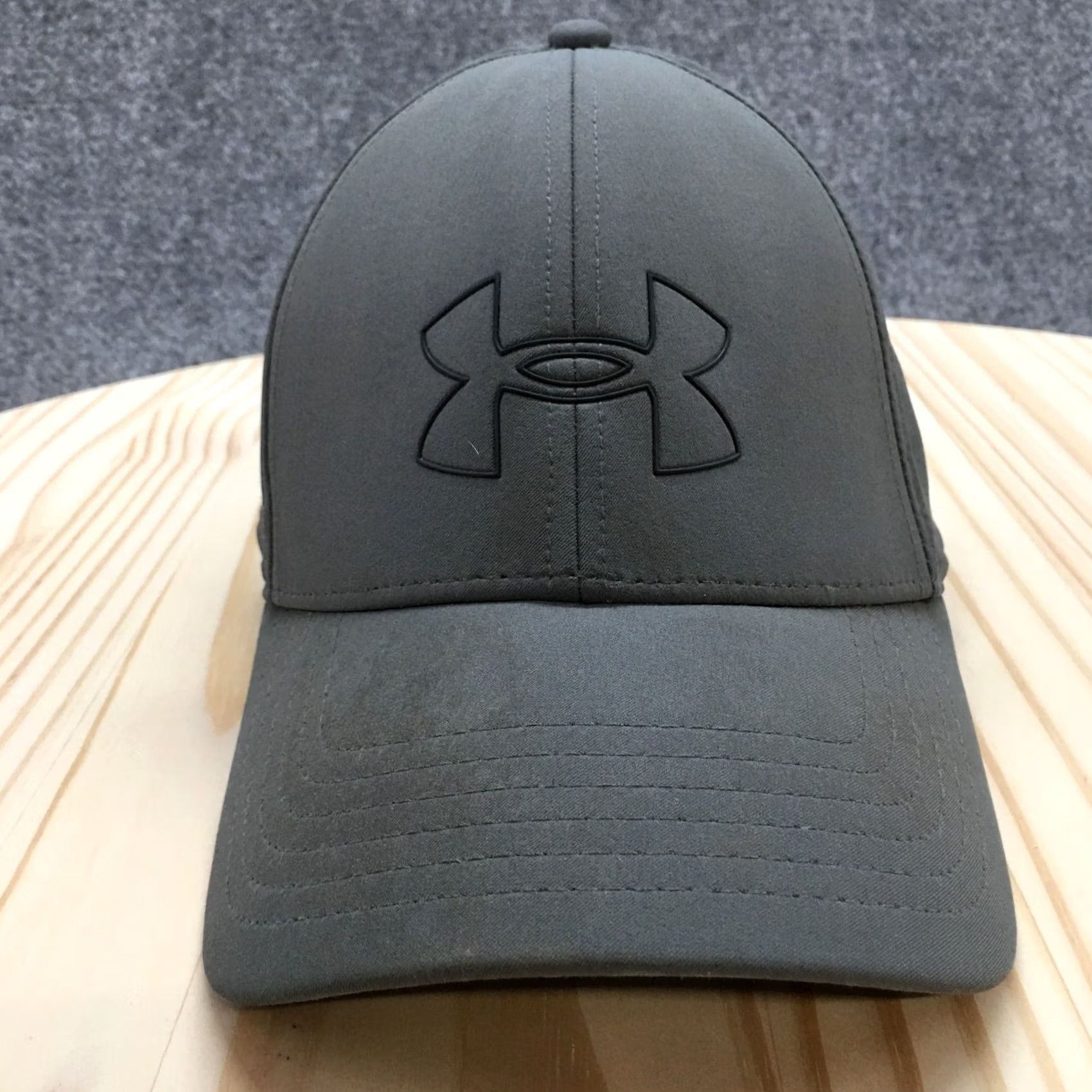 Under Armour Under Armour Baseball Cap Mens Gray M/L Fitted Classic Logo Size ONE SIZE - 2 Thumbnail