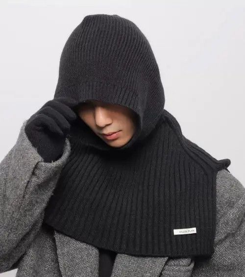 Designer × Vintage Outdoor retro knit hooded shawl poncho cloak scarves Size ONE SIZE - 3 Thumbnail